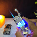 ALA FLAME Ghost Blueprint Transparent Jet Flame Lighter