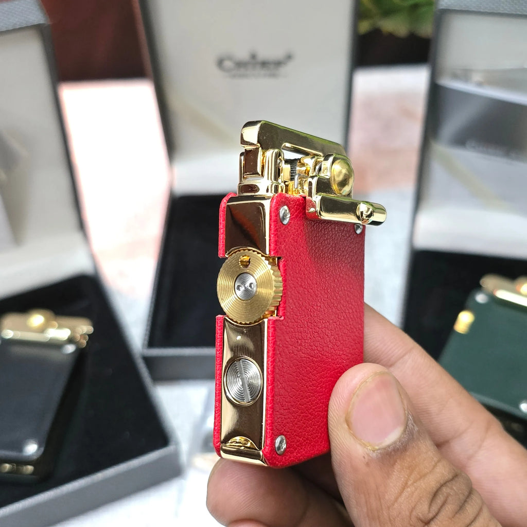 CHIEF 708 Rocker Arm Leather Oil Lighter