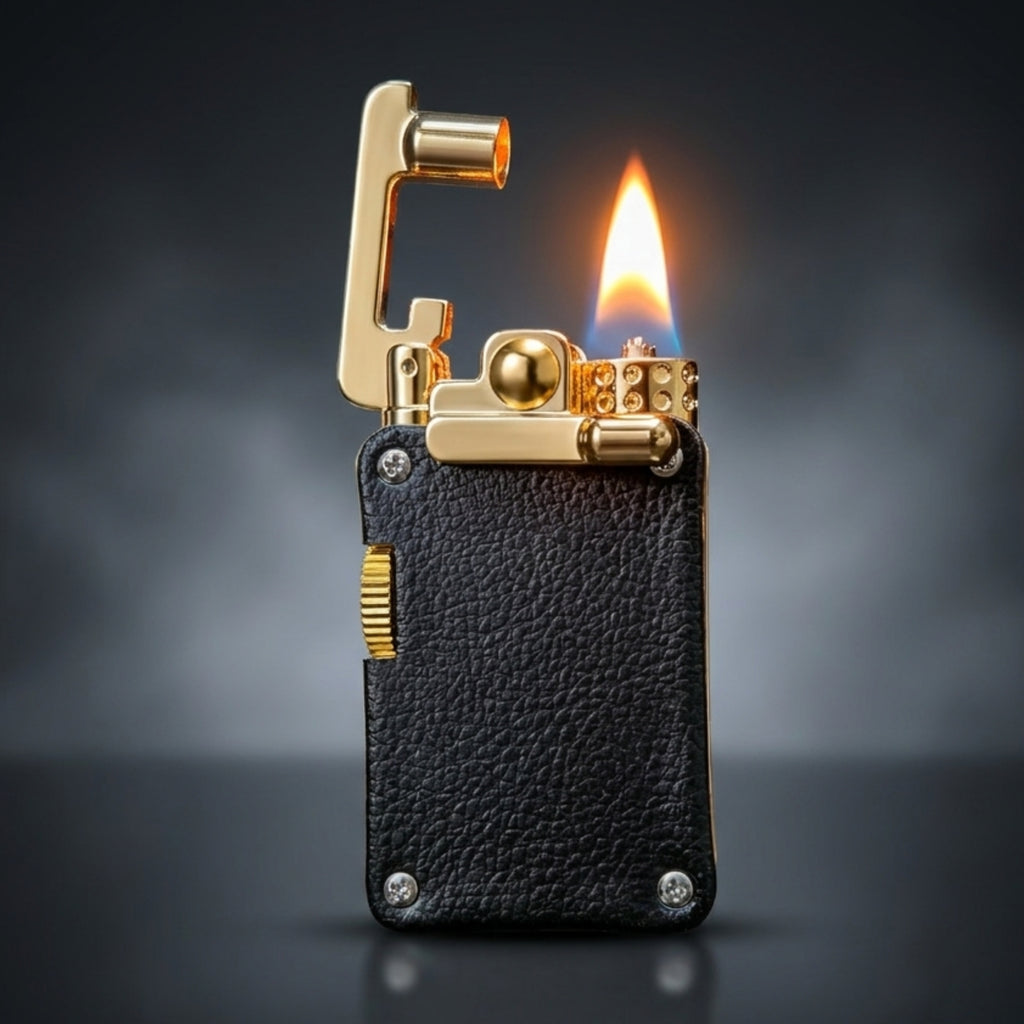 CHIEF 708 Rocker Arm Leather Oil Lighter