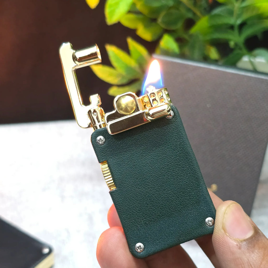 CHIEF 708 Rocker Arm Leather Oil Lighter
