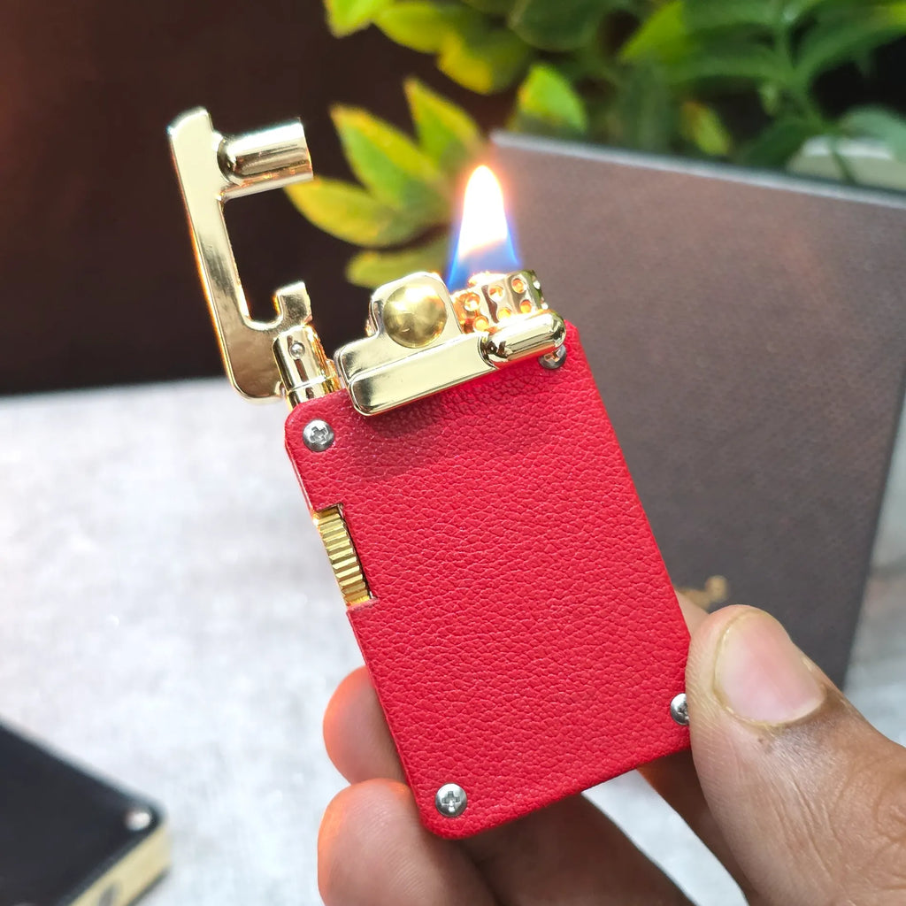 CHIEF 708 Rocker Arm Leather Oil Lighter