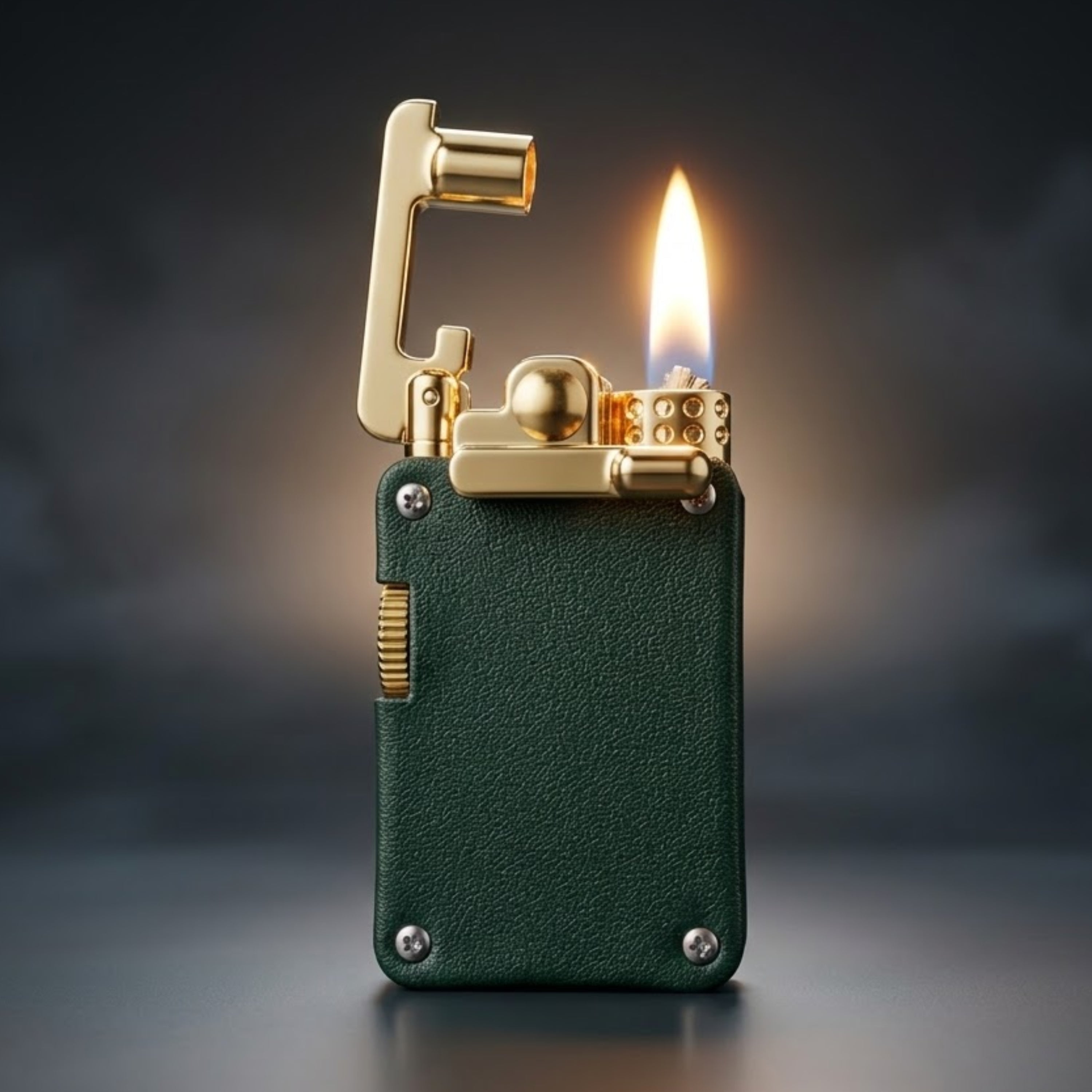 CHIEF 708 Rocker Arm Leather Oil Lighter