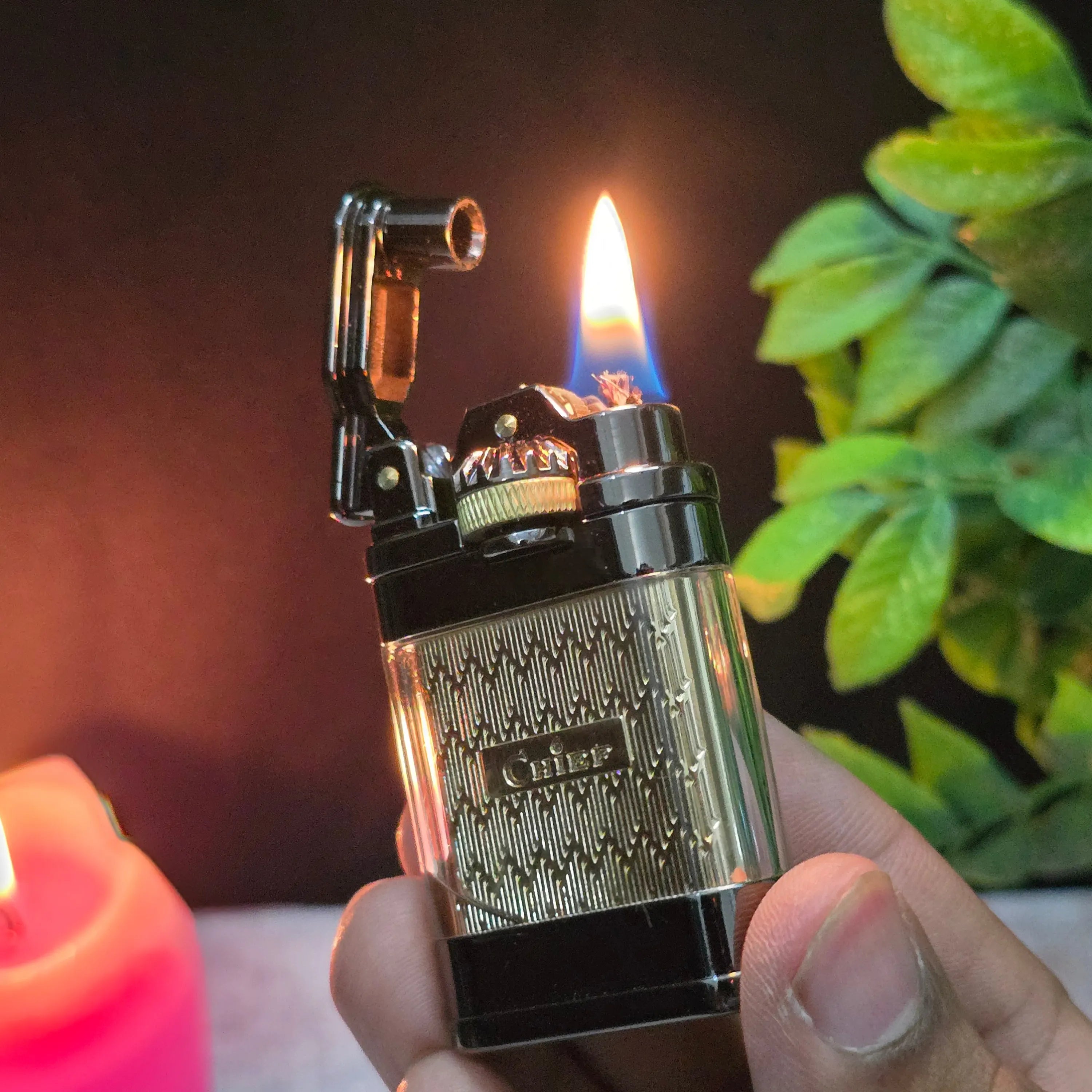 Chief CF307 Ghost Gear Transparent Fuel Tank Kerosene Lighter