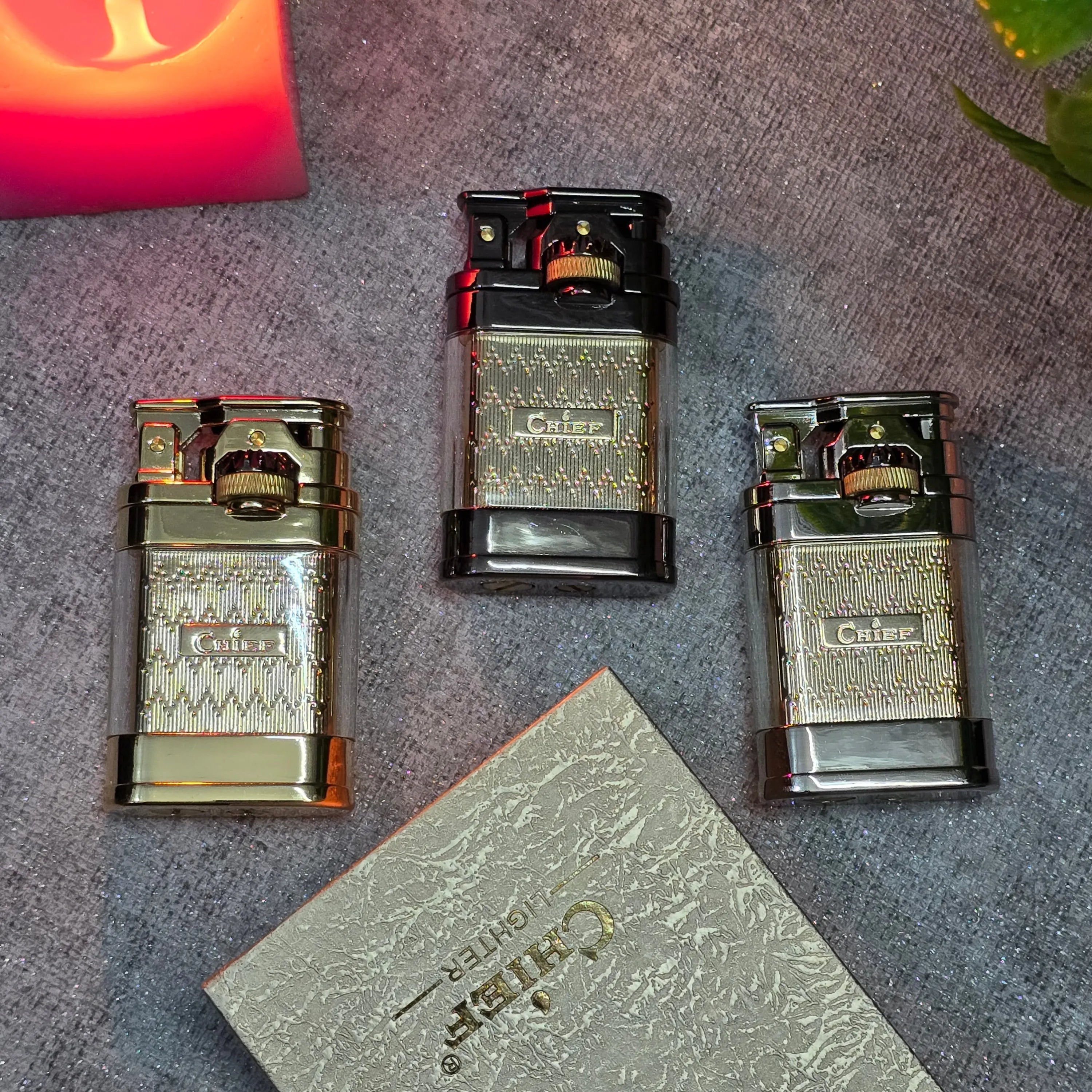 Chief CF307 Ghost Gear Transparent Fuel Tank Kerosene Lighter
