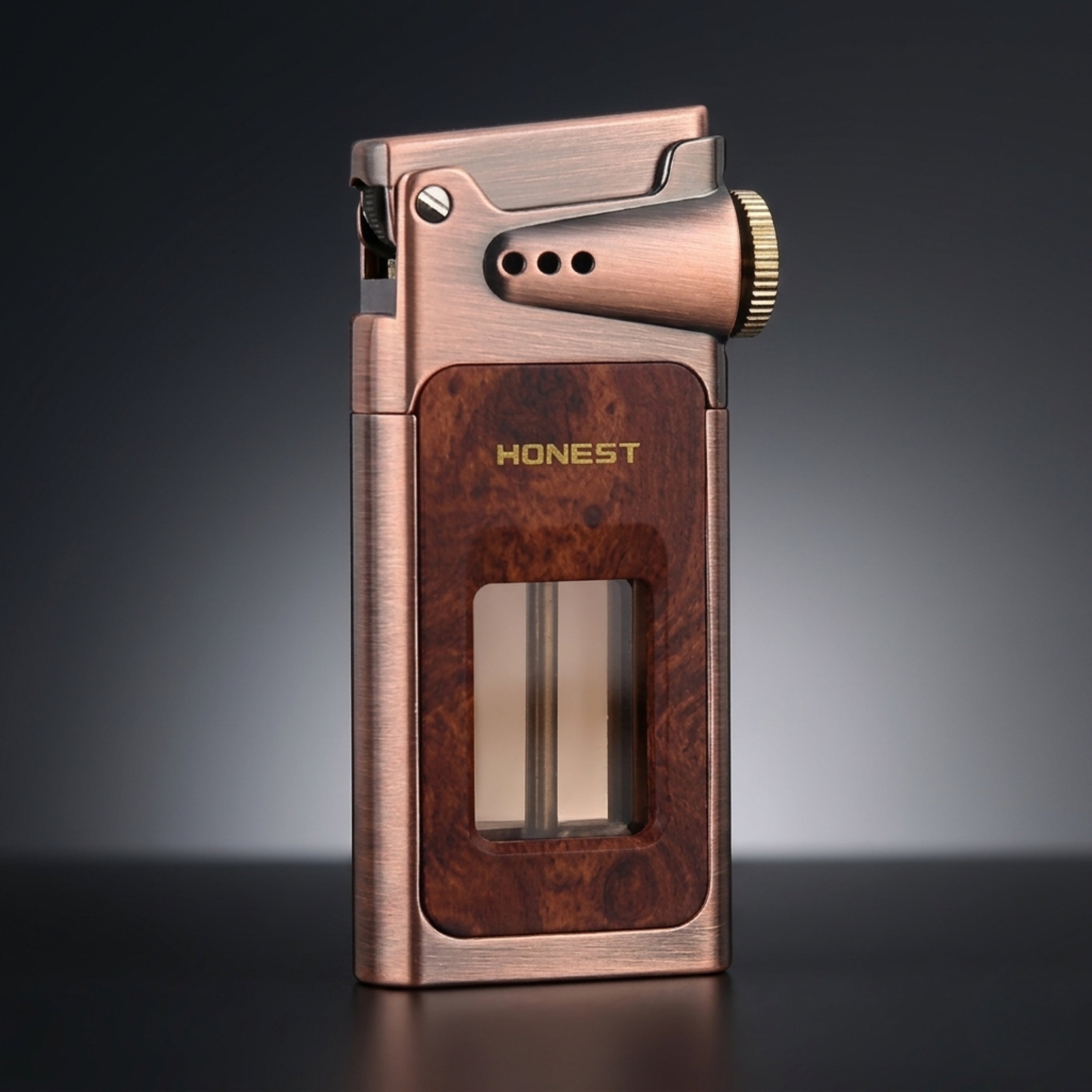 HONEST Dragon Horn Oil Lighter Transparent Fuel Tank