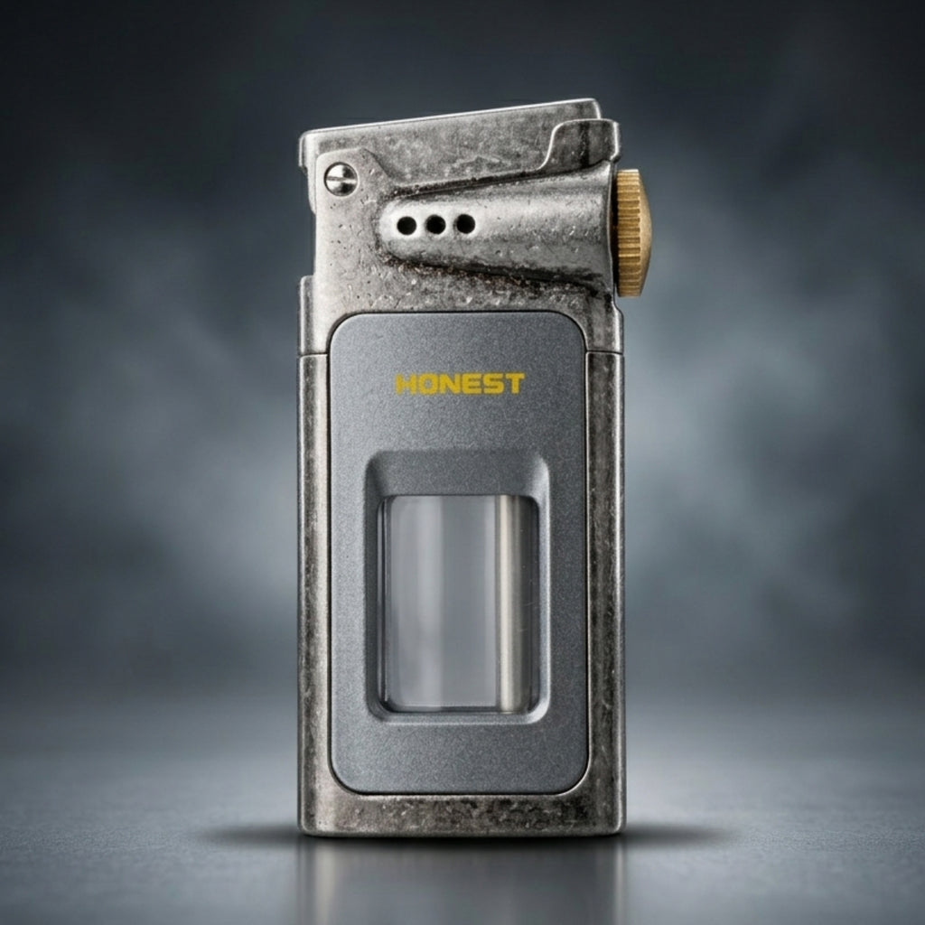 HONEST Dragon Horn Oil Lighter Transparent Fuel Tank