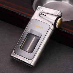 HONEST Dragon Horn Oil Lighter Transparent Fuel Tank