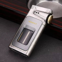 HONEST Dragon Horn Oil Lighter Transparent Fuel Tank