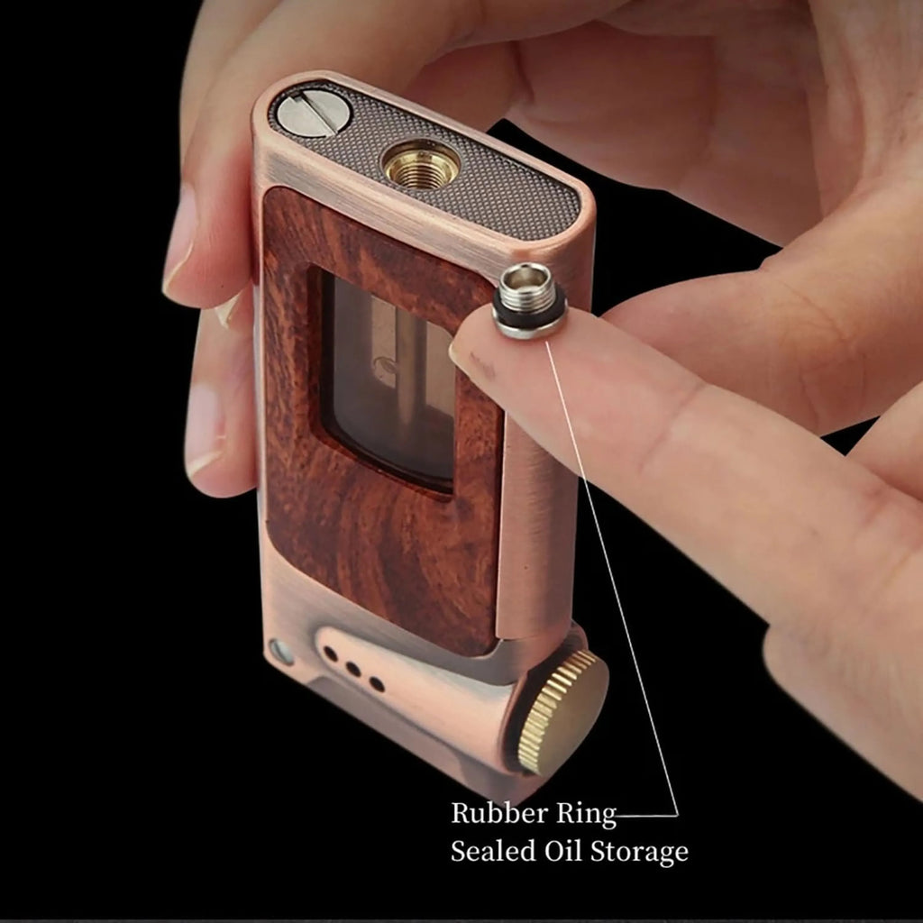 HONEST Dragon Horn Oil Lighter Transparent Fuel Tank