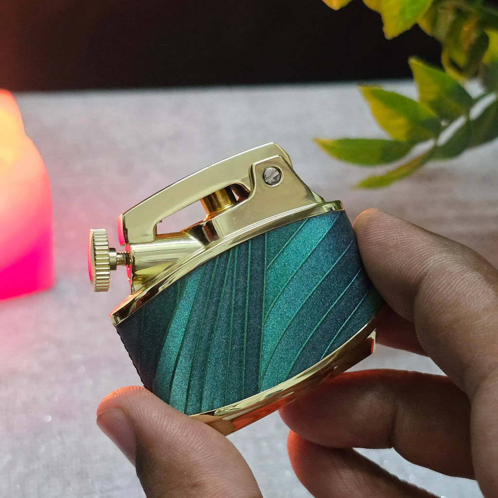 HONEST Sturgeon BCZ808-2 Premium Leather-Wrapped Kerosene Lighter