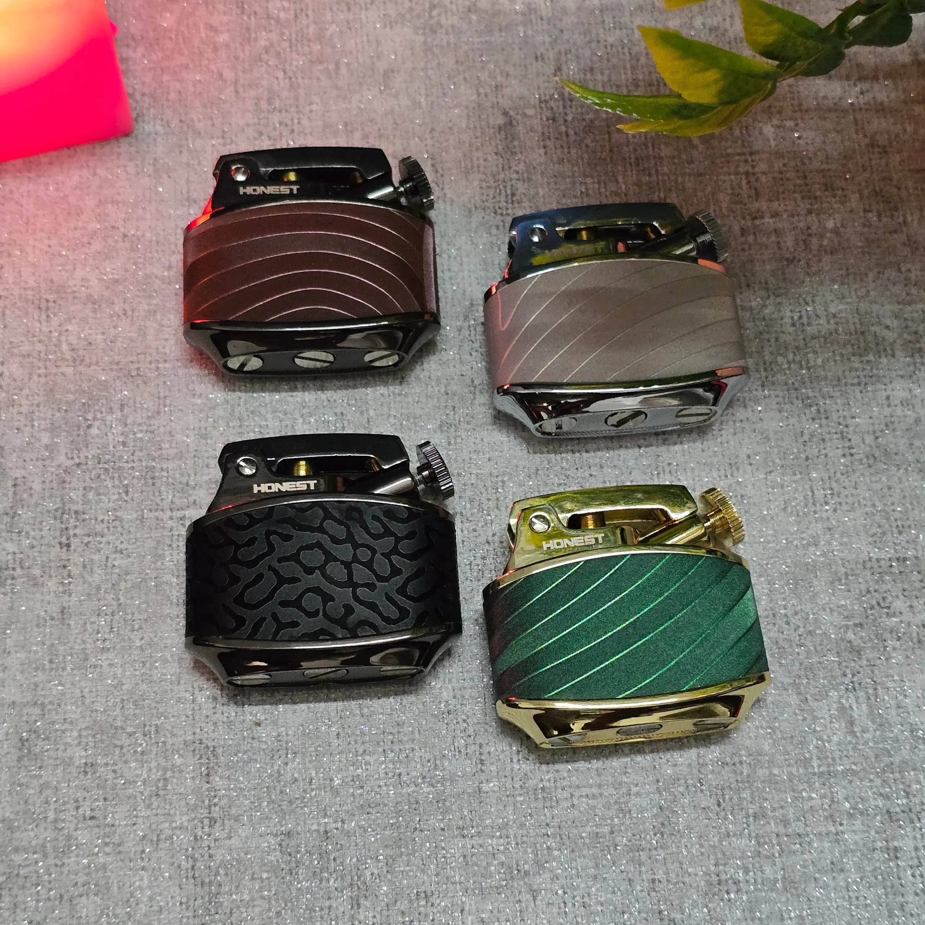 HONEST Sturgeon BCZ808-2 Premium Leather-Wrapped Kerosene Lighter