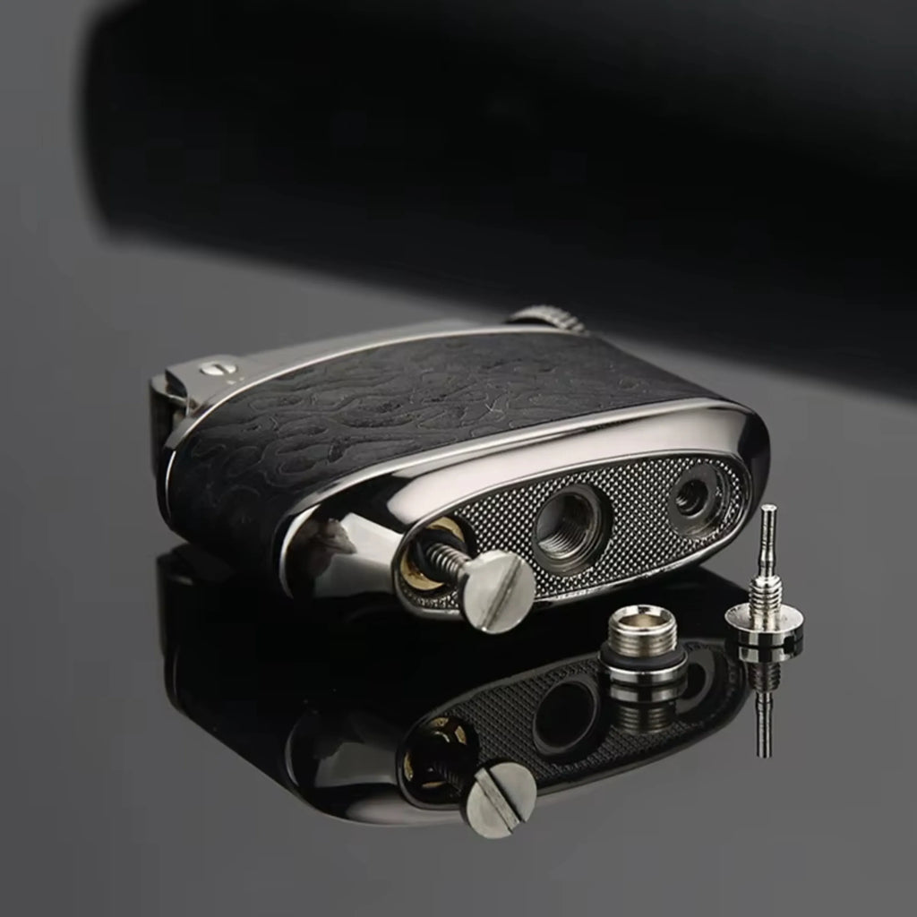 HONEST Sturgeon BCZ808-2 Premium Leather-Wrapped Kerosene Lighter