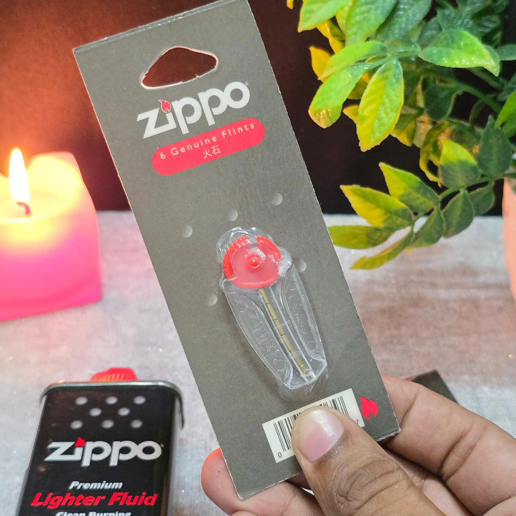 Zippo Premium Lighter Fluid Refill Kit (125ML Fuel + Flint + Wick)