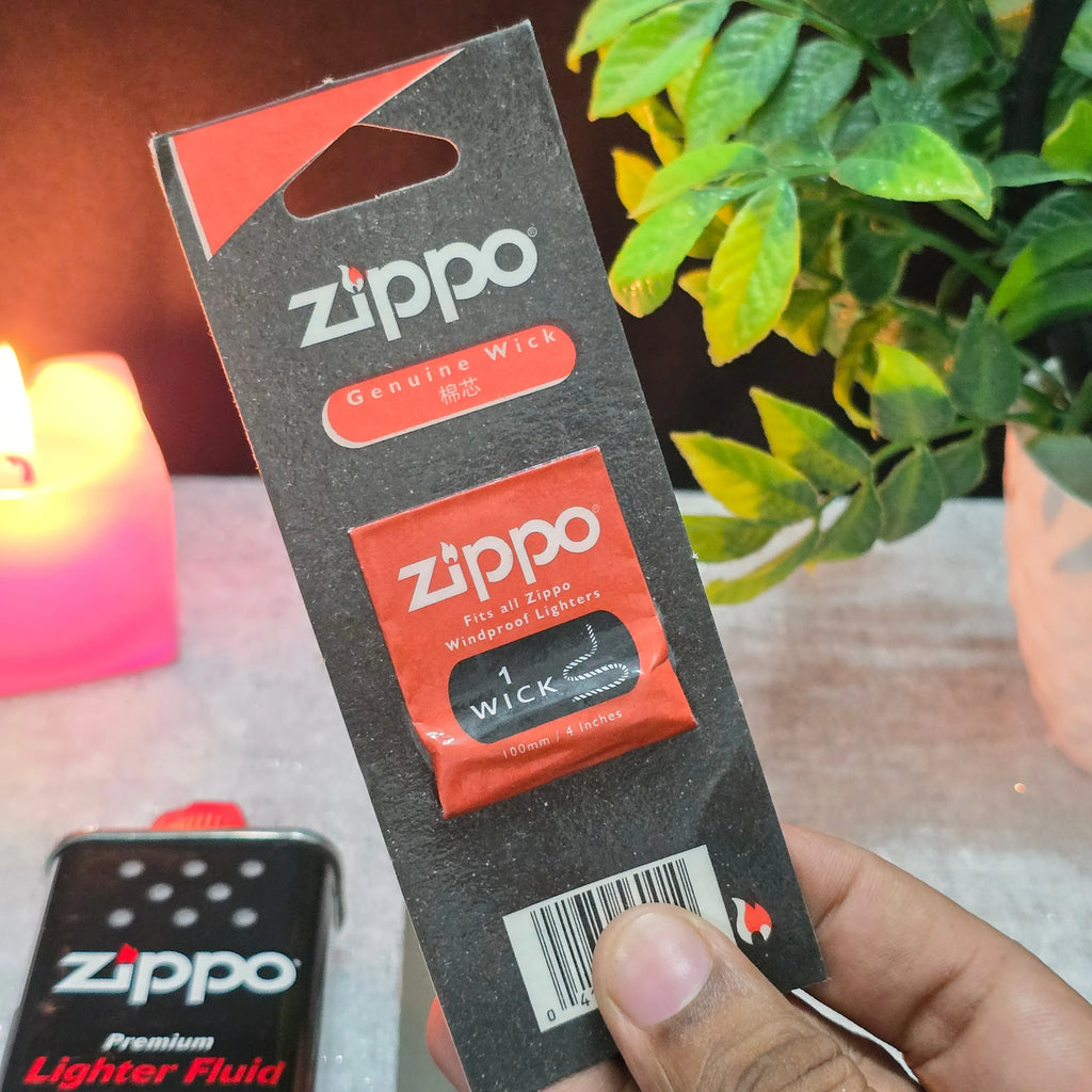 Zippo Premium Lighter Fluid Refill Kit (125ML Fuel + Flint + Wick)