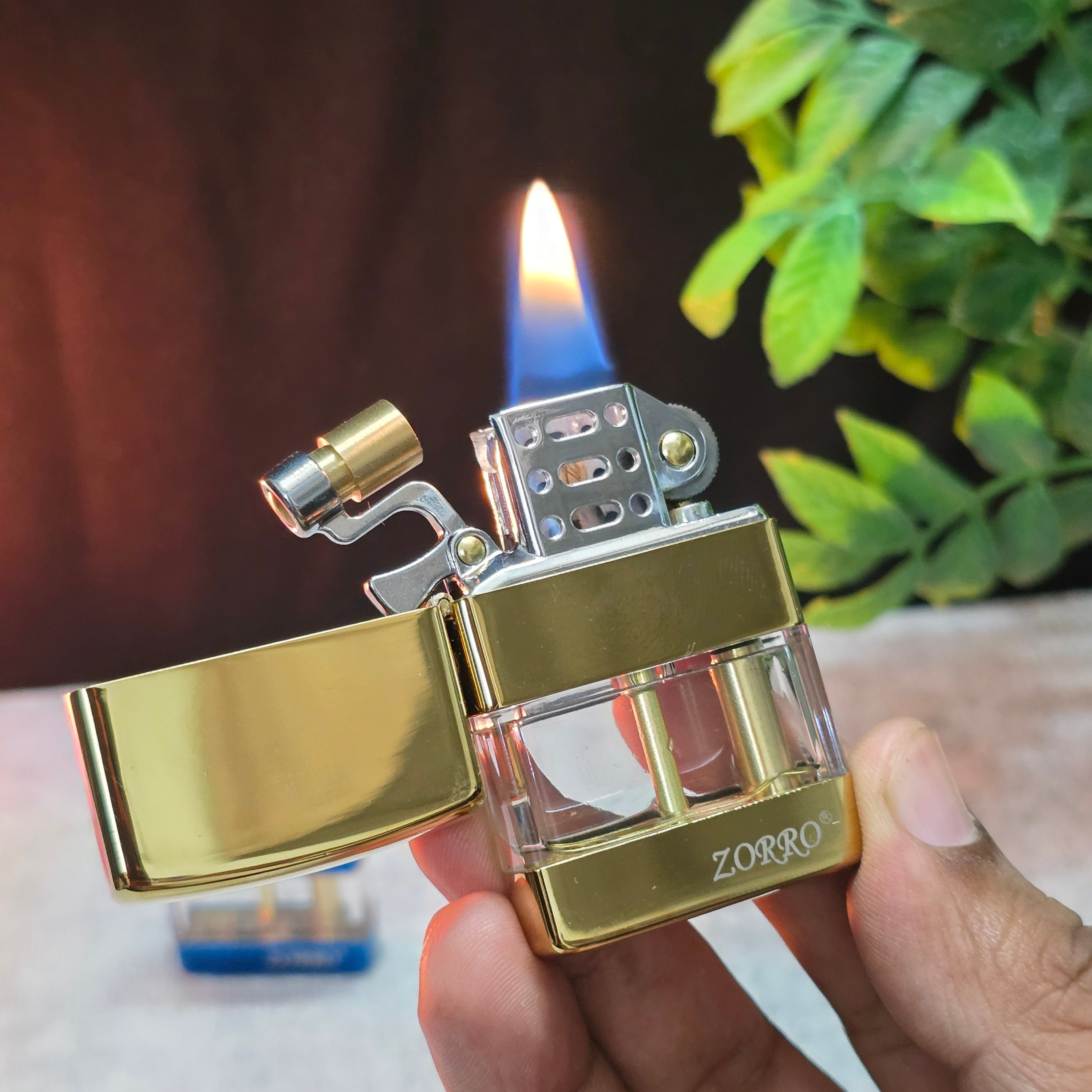 ZORRO Z220 Rizz Transparent Fuel Chamber Kerosene Lighter