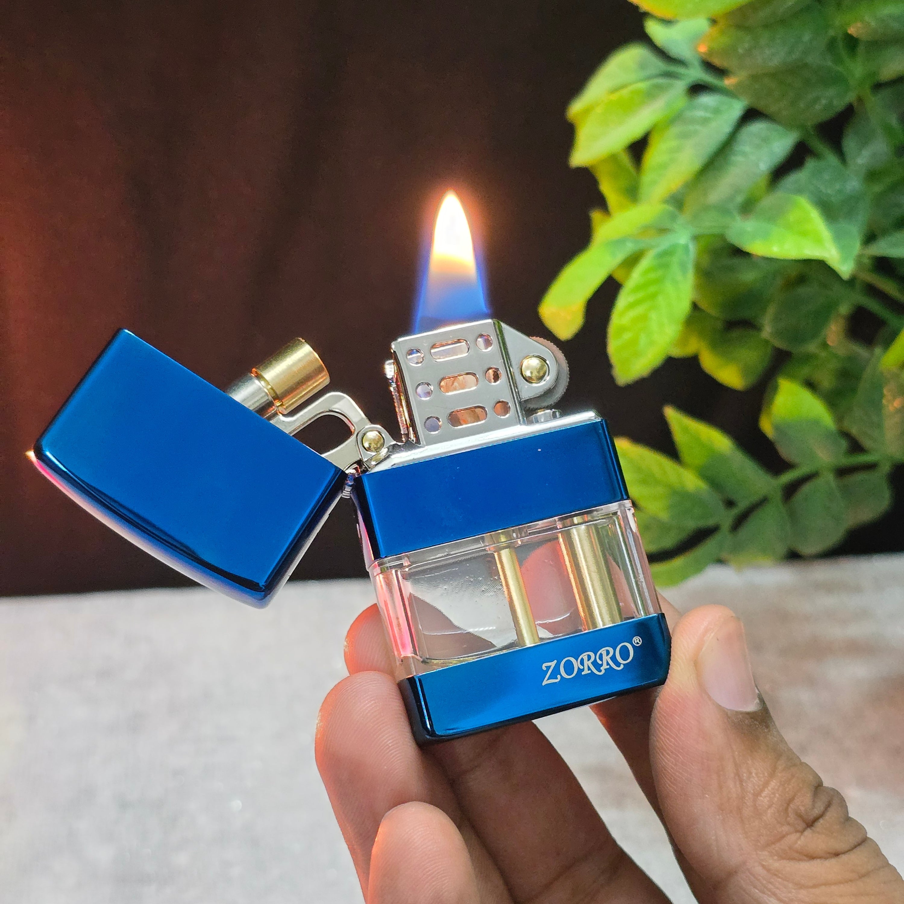 ZORRO Z220 Rizz Transparent Fuel Chamber Kerosene Lighter