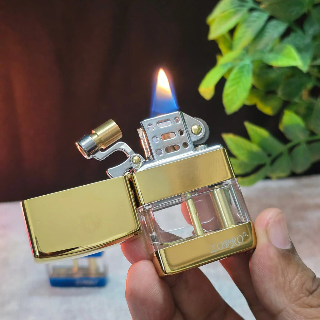 ZORRO Z220 Rizz Transparent Fuel Chamber Kerosene Lighter