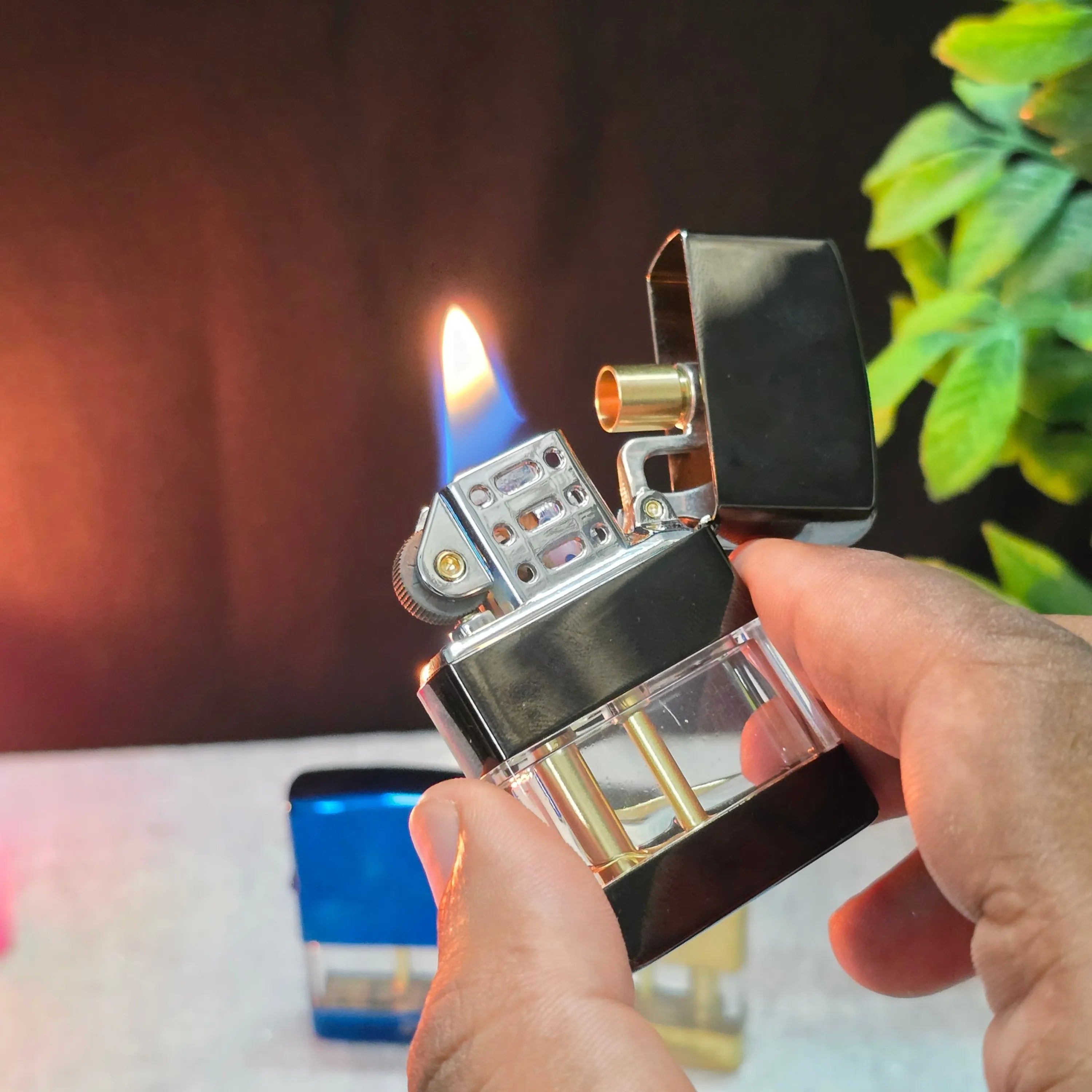 ZORRO Z220 Rizz Transparent Fuel Chamber Kerosene Lighter