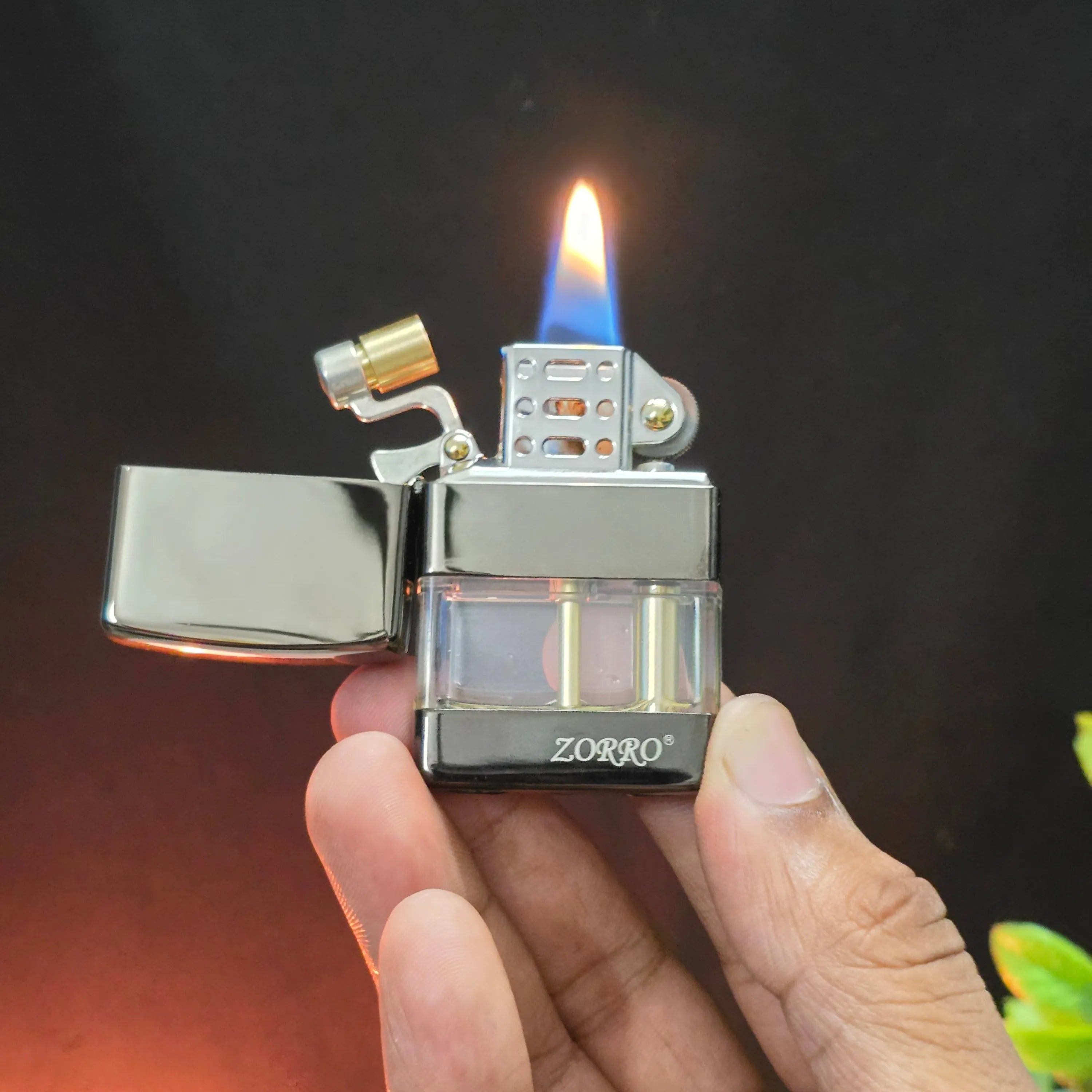 ZORRO Z220 Rizz Transparent Fuel Chamber Kerosene Lighter