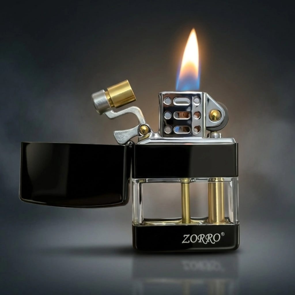ZORRO Z220 Rizz Transparent Fuel Chamber Kerosene Lighter