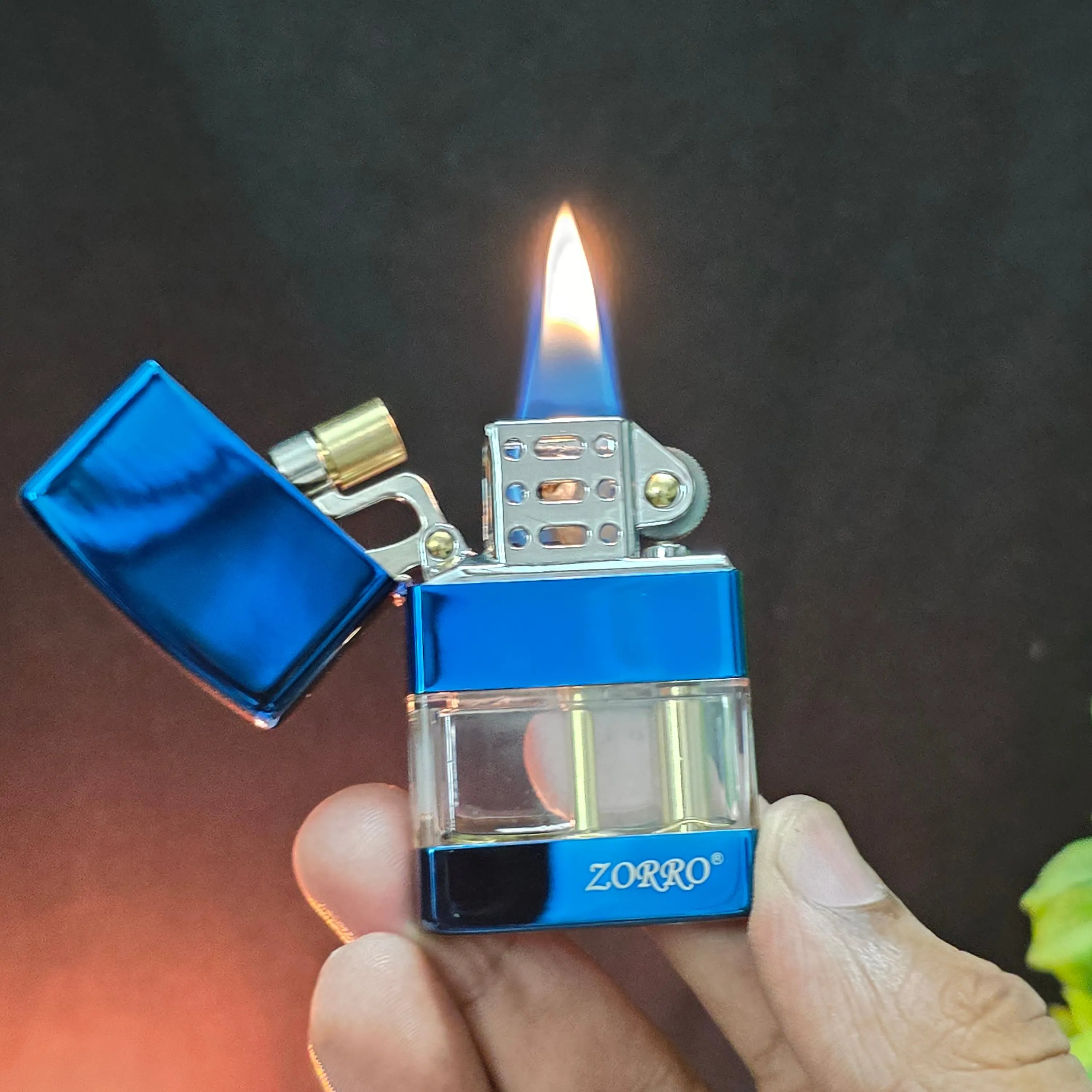 ZORRO Z220 Rizz Transparent Fuel Chamber Kerosene Lighter