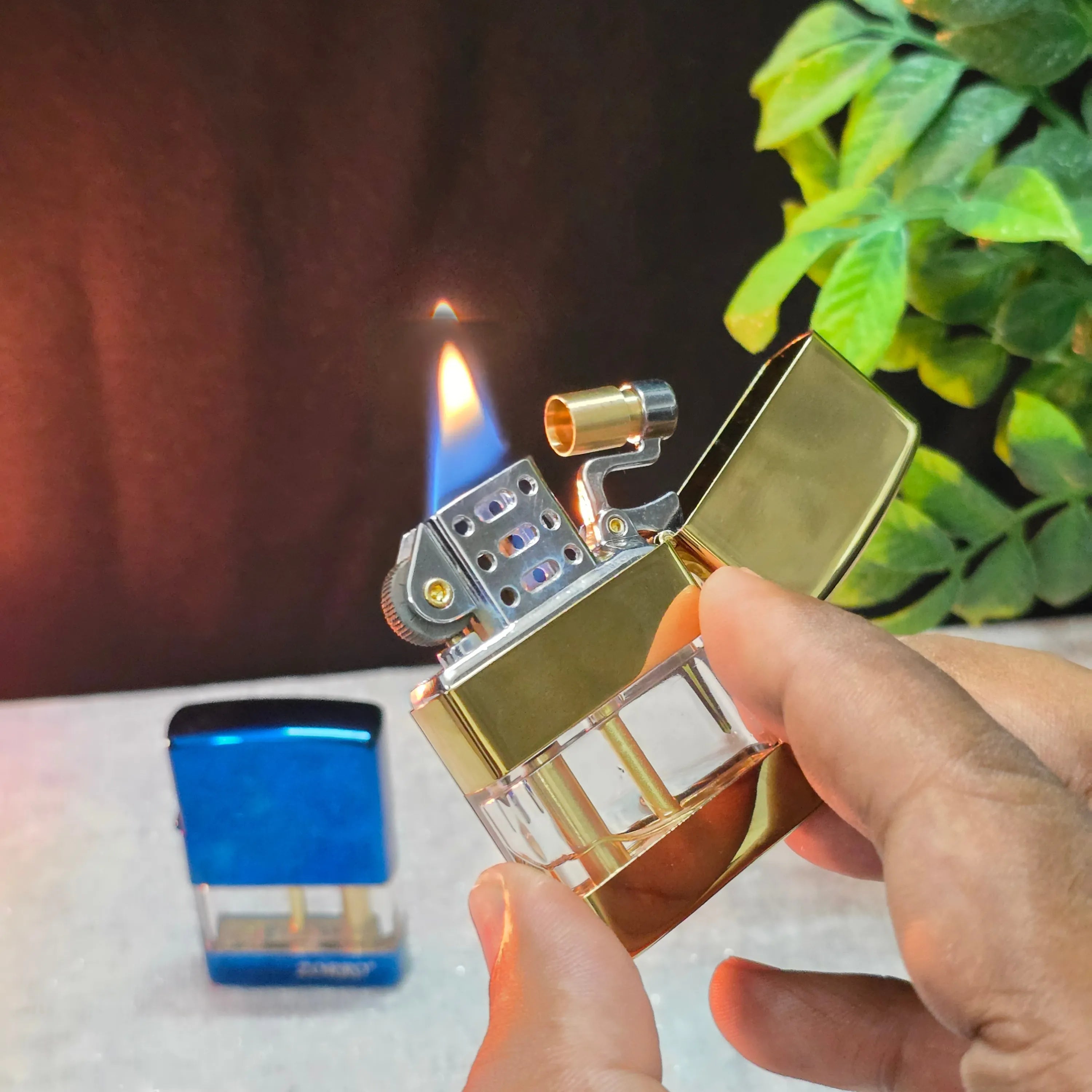 ZORRO Z220 Rizz Transparent Fuel Chamber Kerosene Lighter