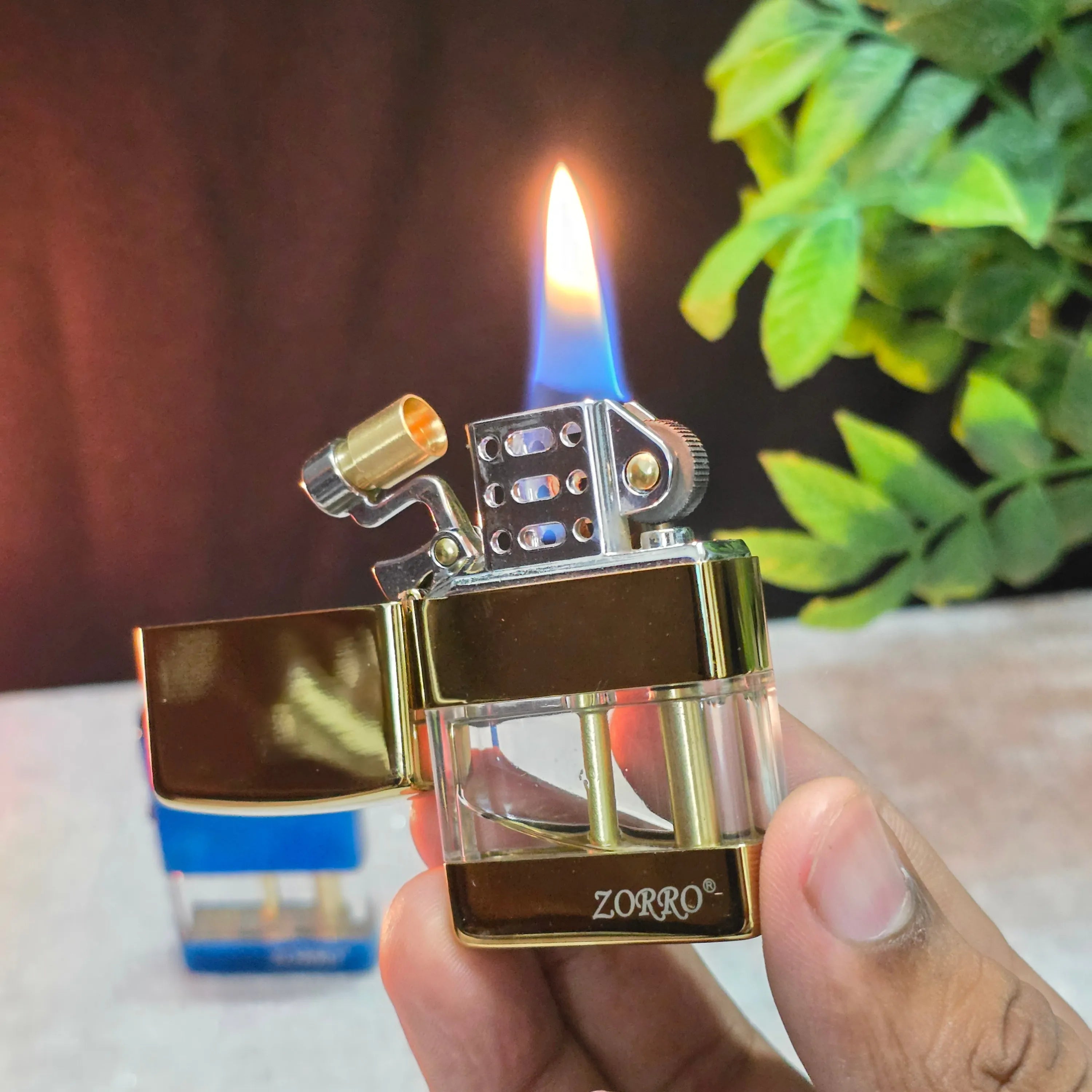 ZORRO Z220 Rizz Transparent Fuel Chamber Kerosene Lighter