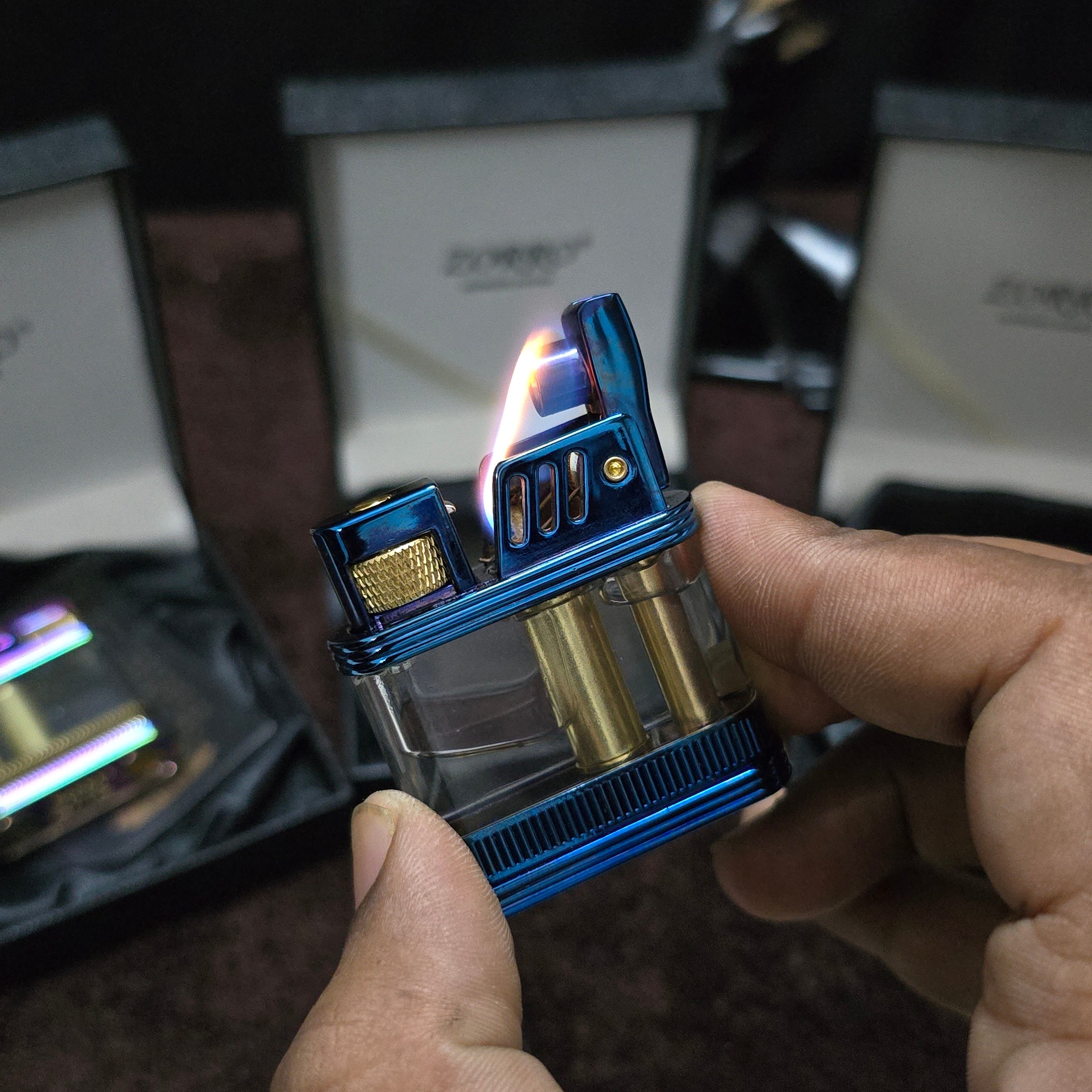 Zorro Z716 Retro Transparent Oil Lighter