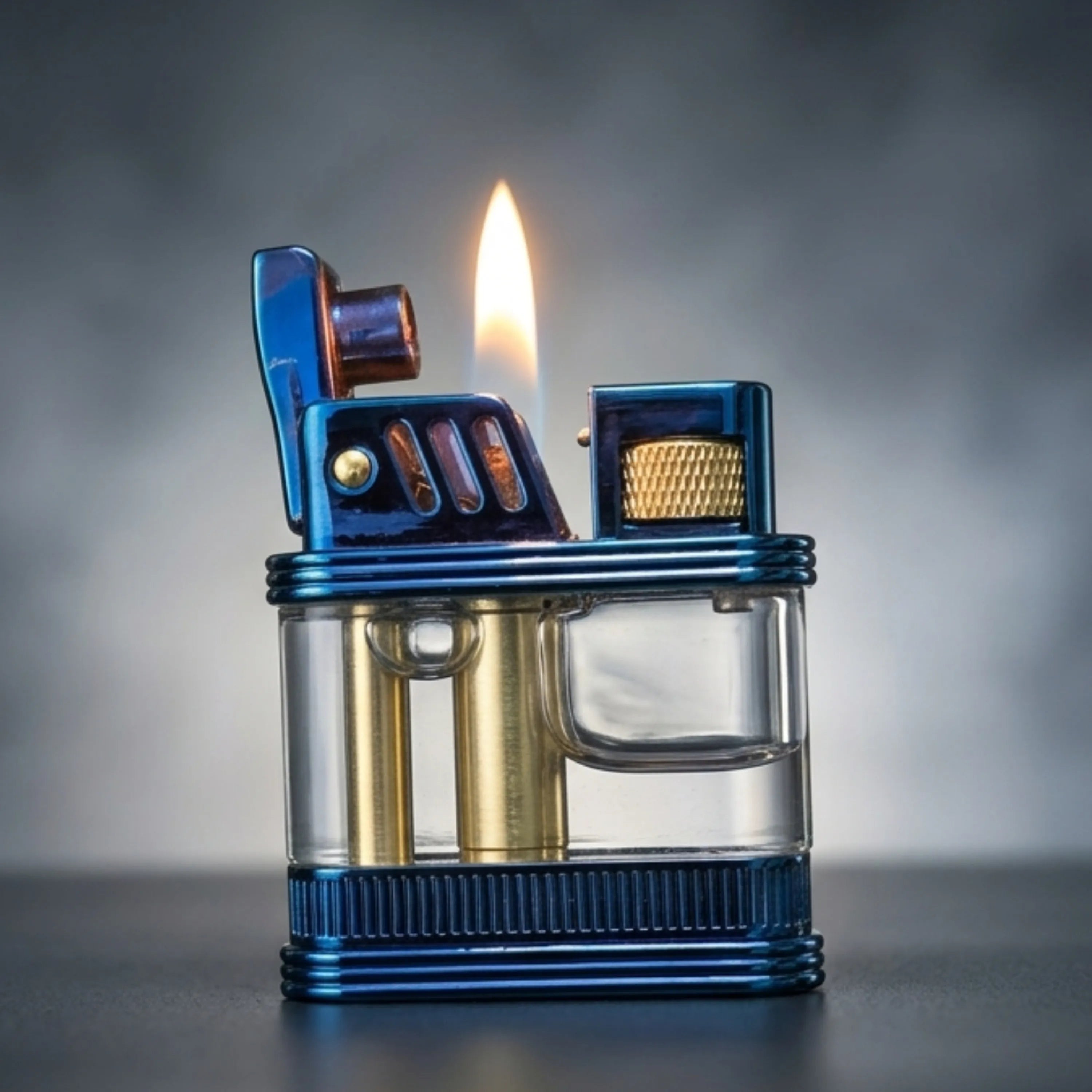 Zorro Z716 Retro Transparent Oil Lighter