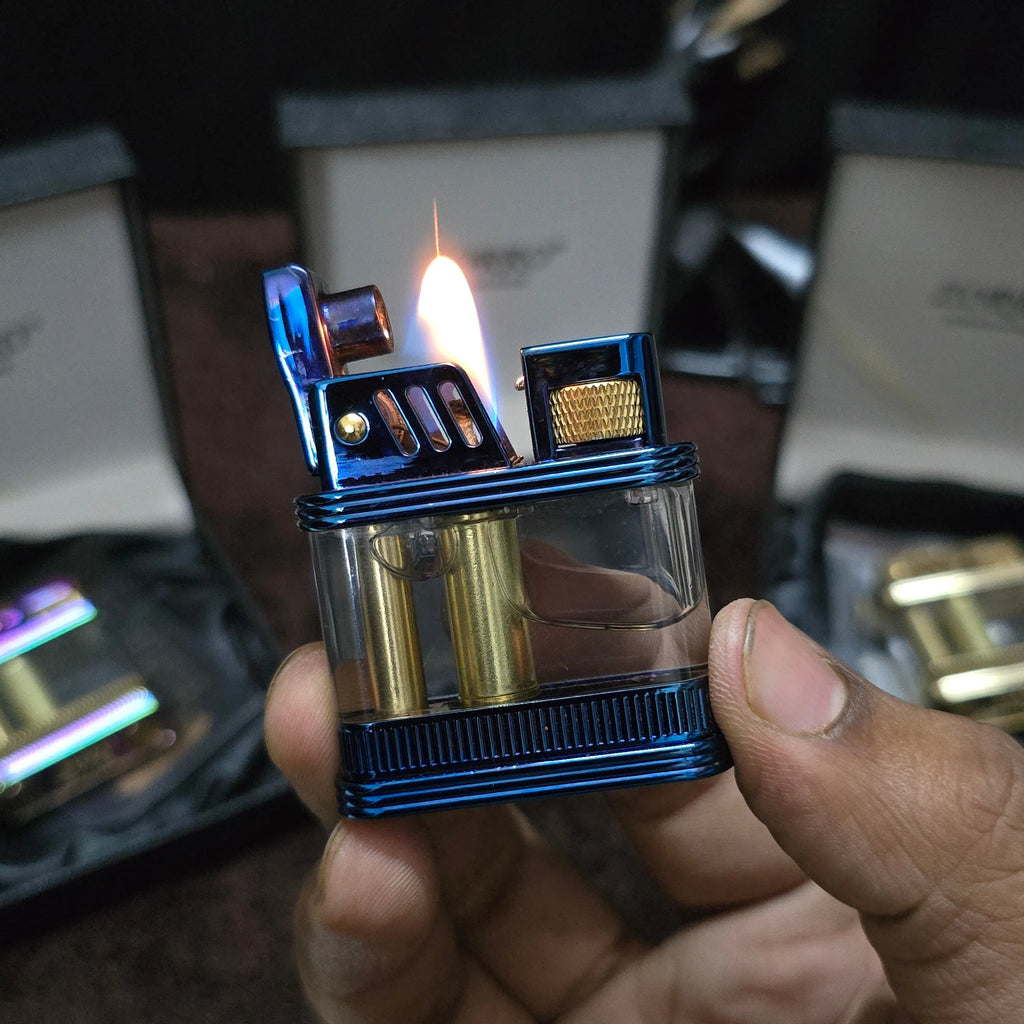 Zorro Z716 Retro Transparent Oil Lighter