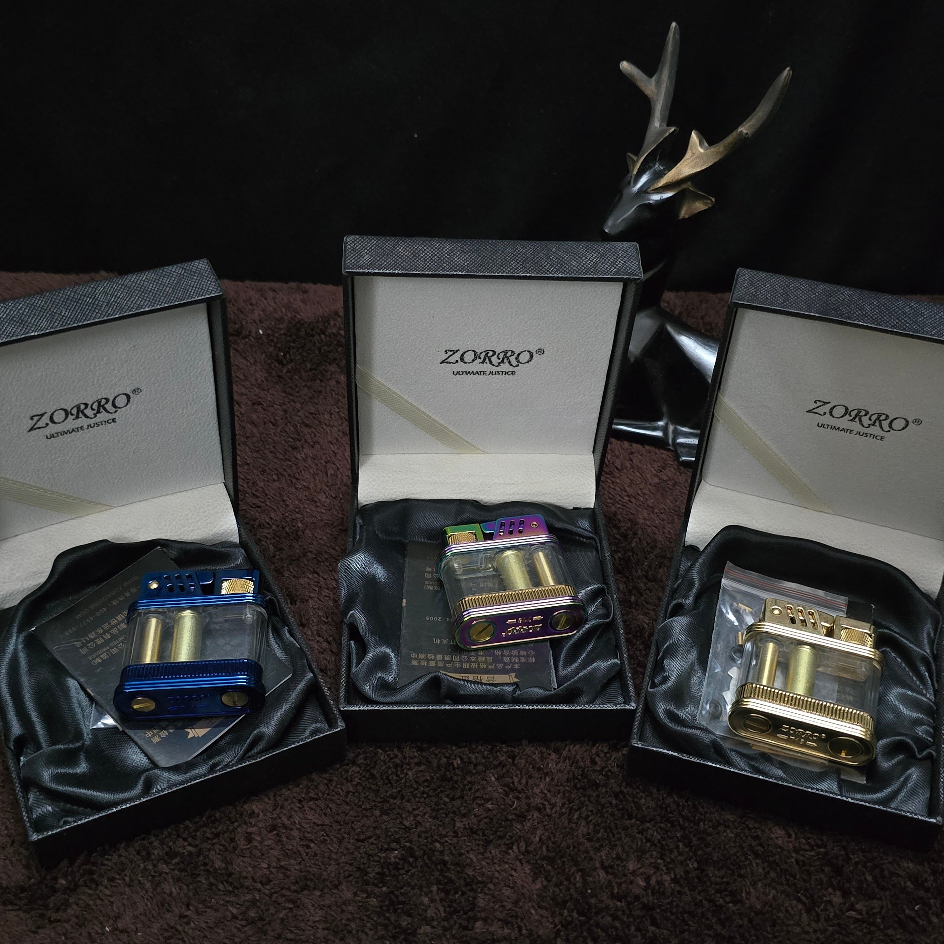 Zorro Z716 Retro Transparent Oil Lighter
