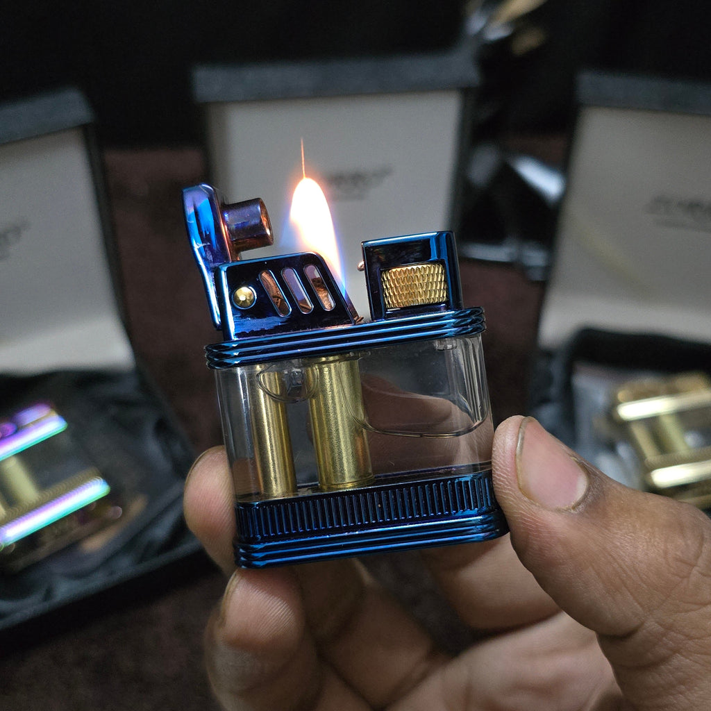Zorro Z716 Retro Transparent Oil Lighter