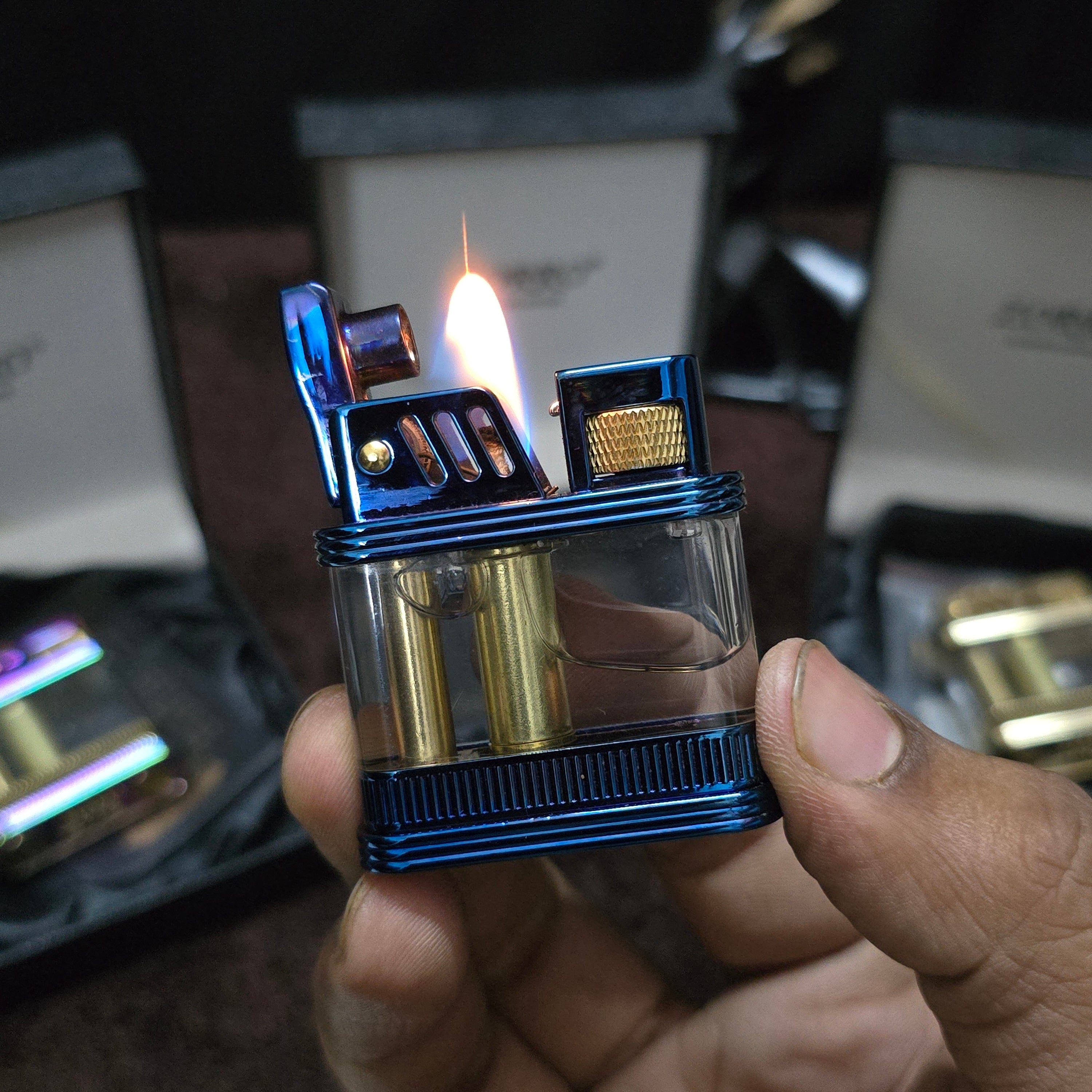 Zorro Z716 Retro Transparent Oil Lighter