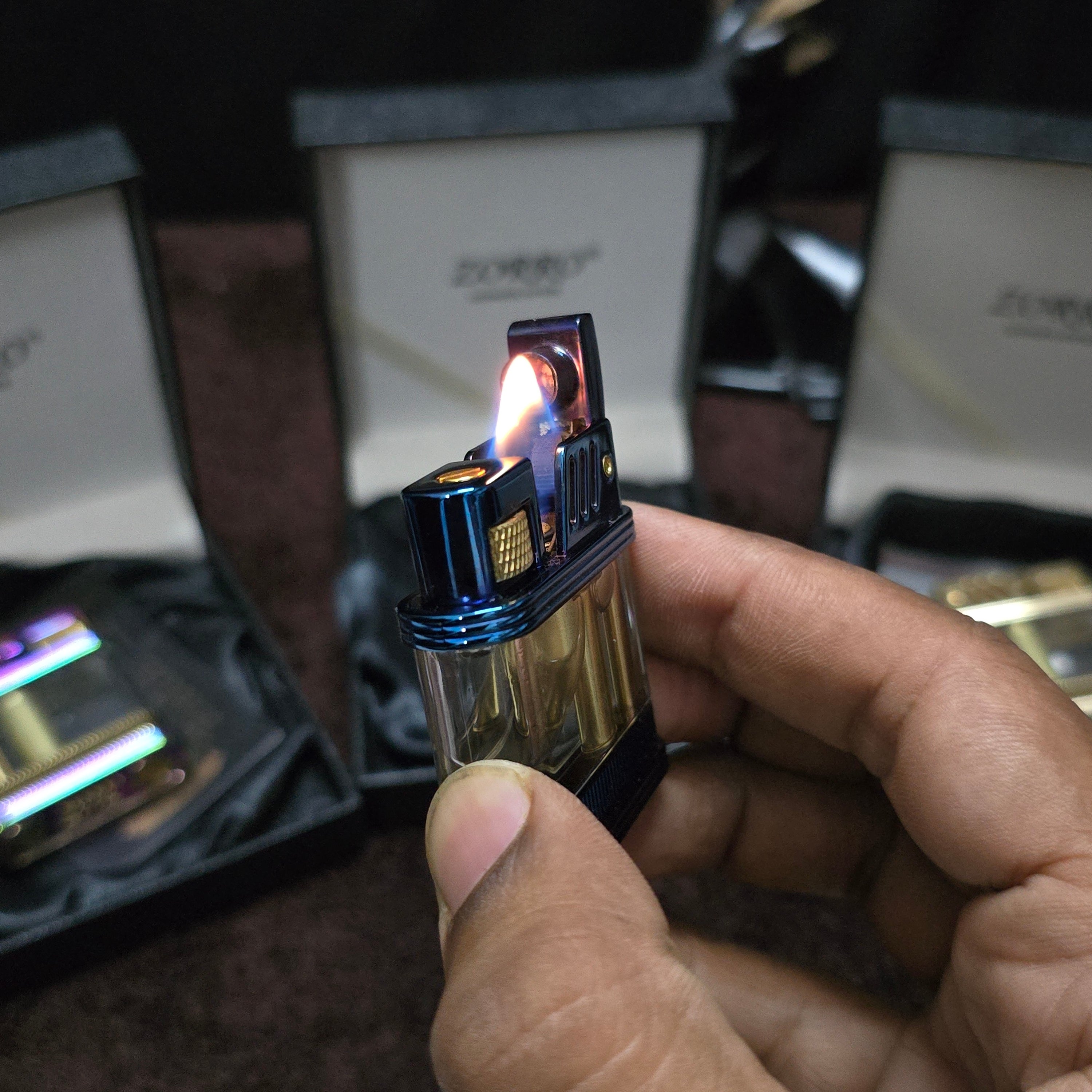 Zorro Z716 Retro Transparent Oil Lighter