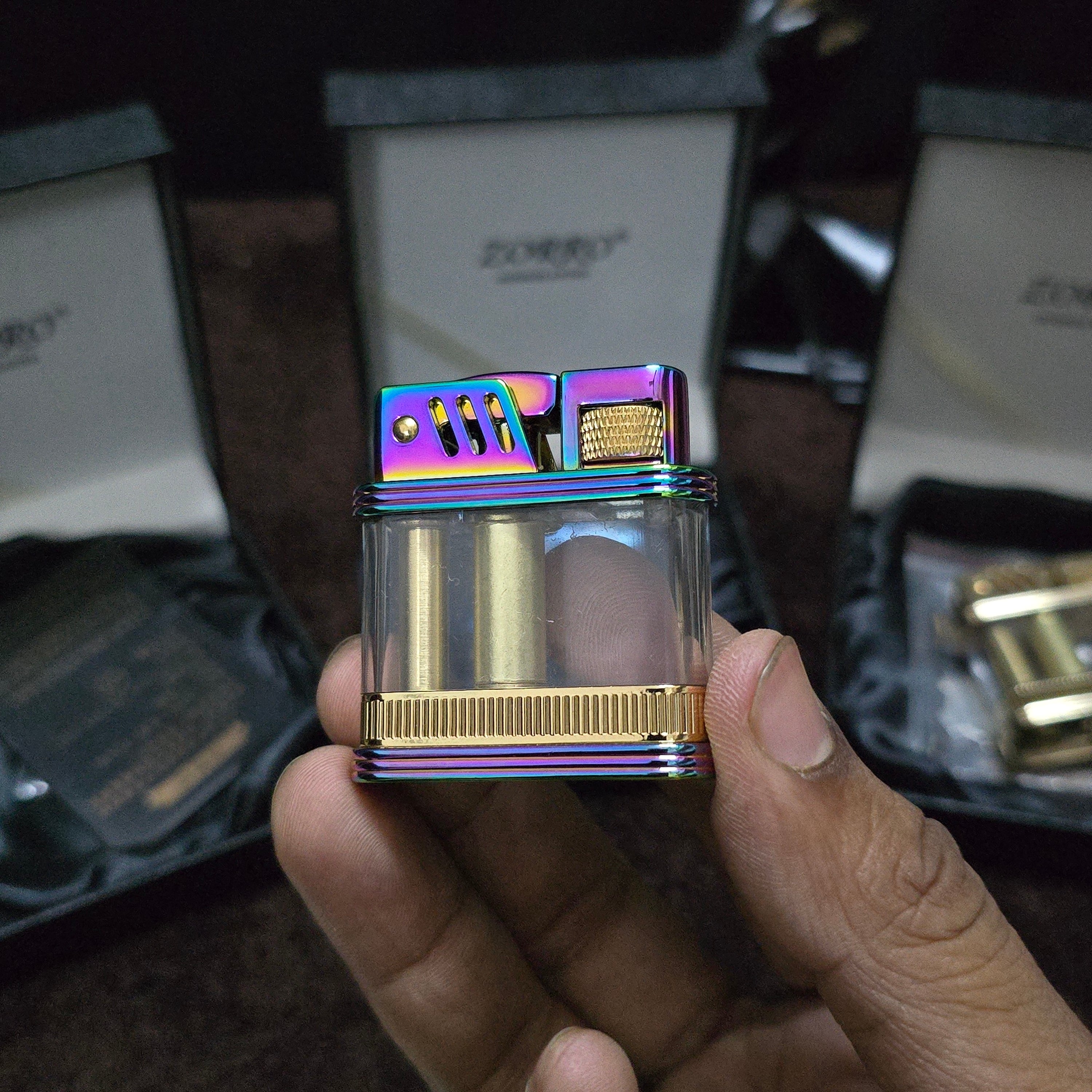 Zorro Z716 Retro Transparent Oil Lighter