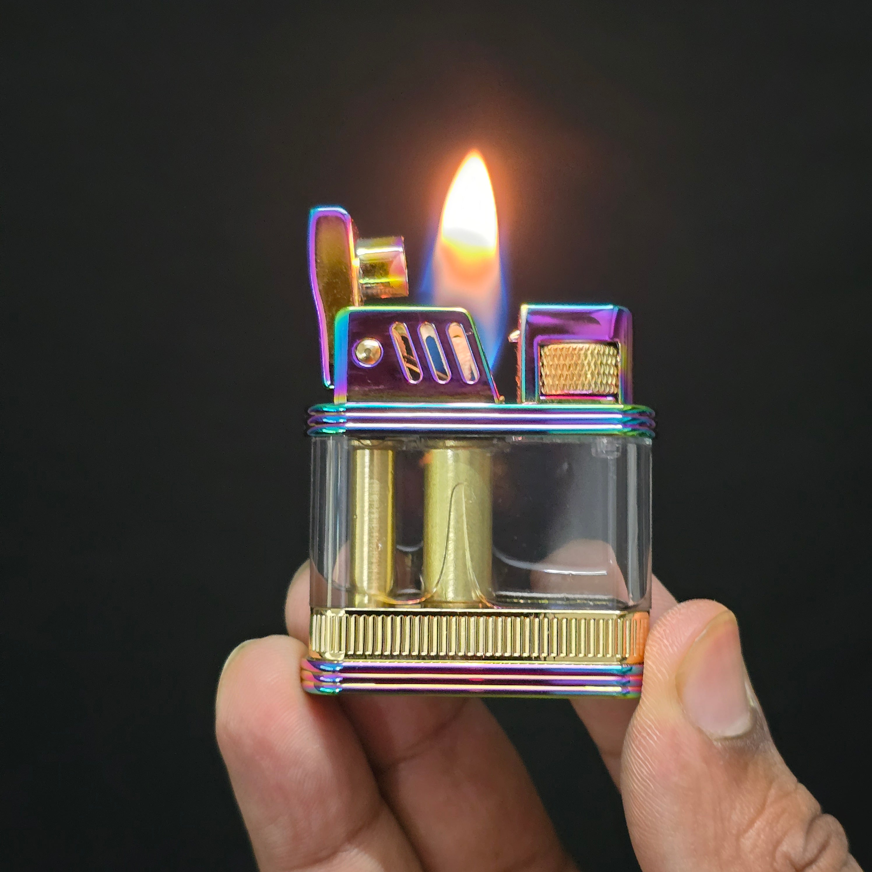 Zorro Z716 Retro Transparent Oil Lighter