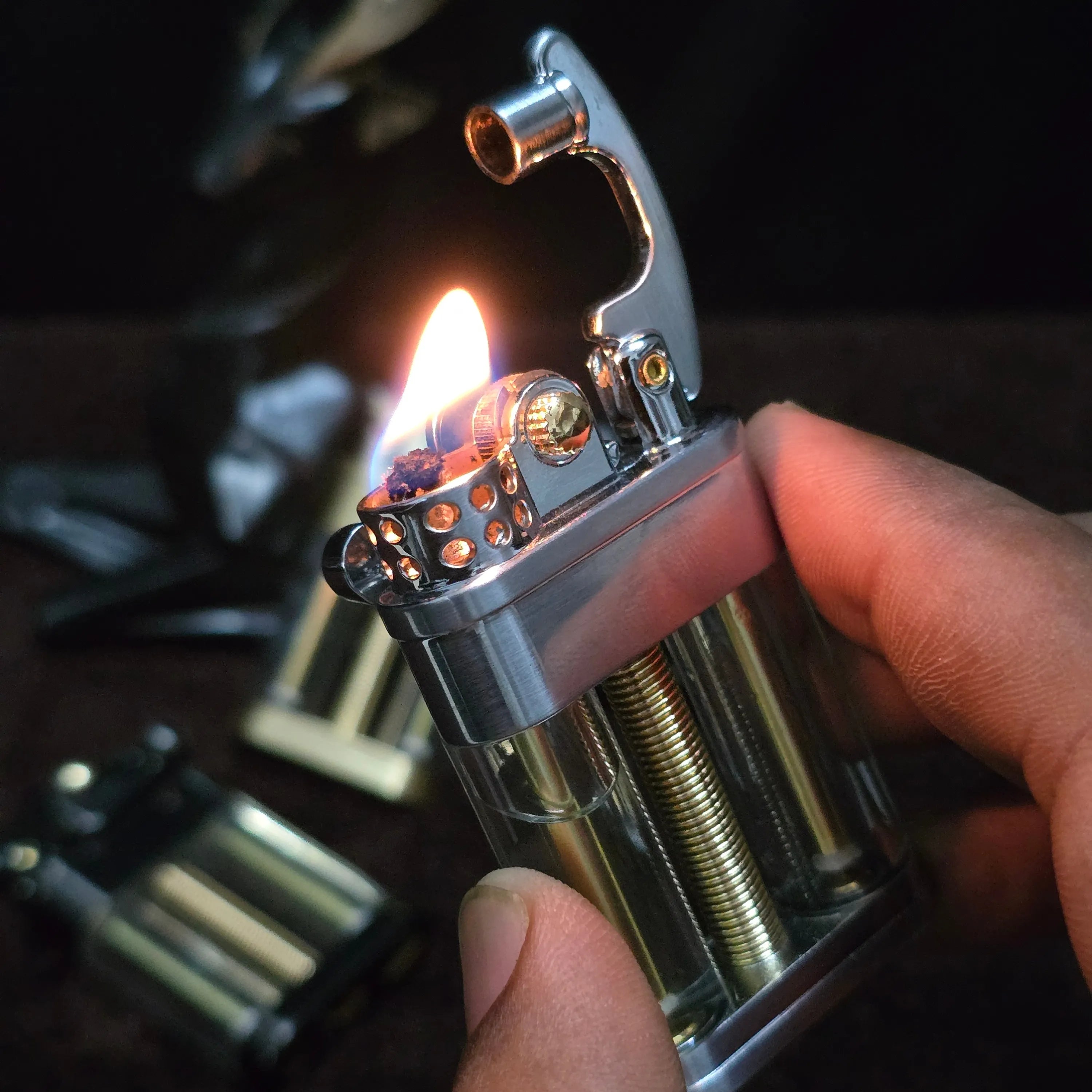 Zorro Z721 Transparent Double Tank Kerosene Oil Lighter