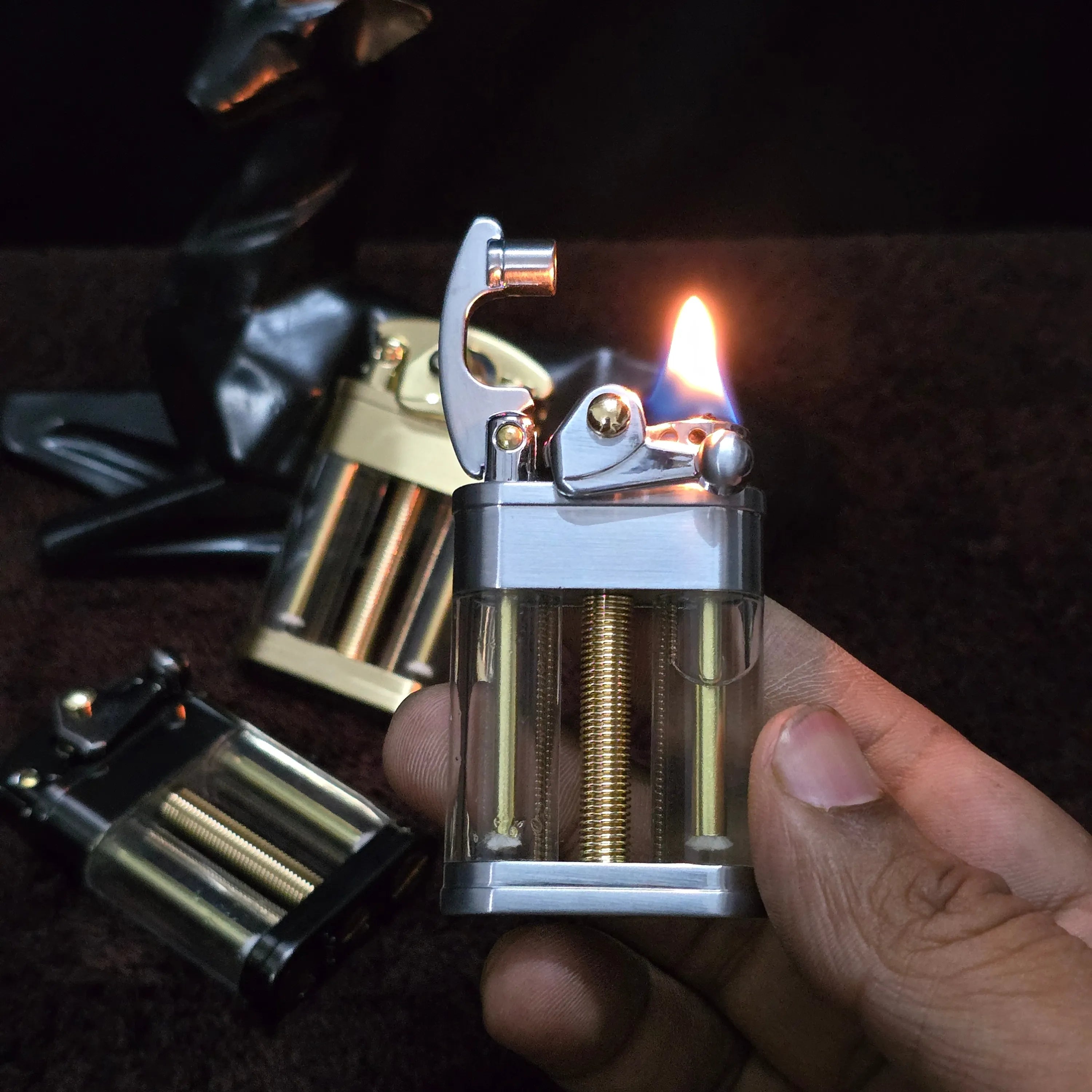 Zorro Z721 Transparent Double Tank Kerosene Oil Lighter
