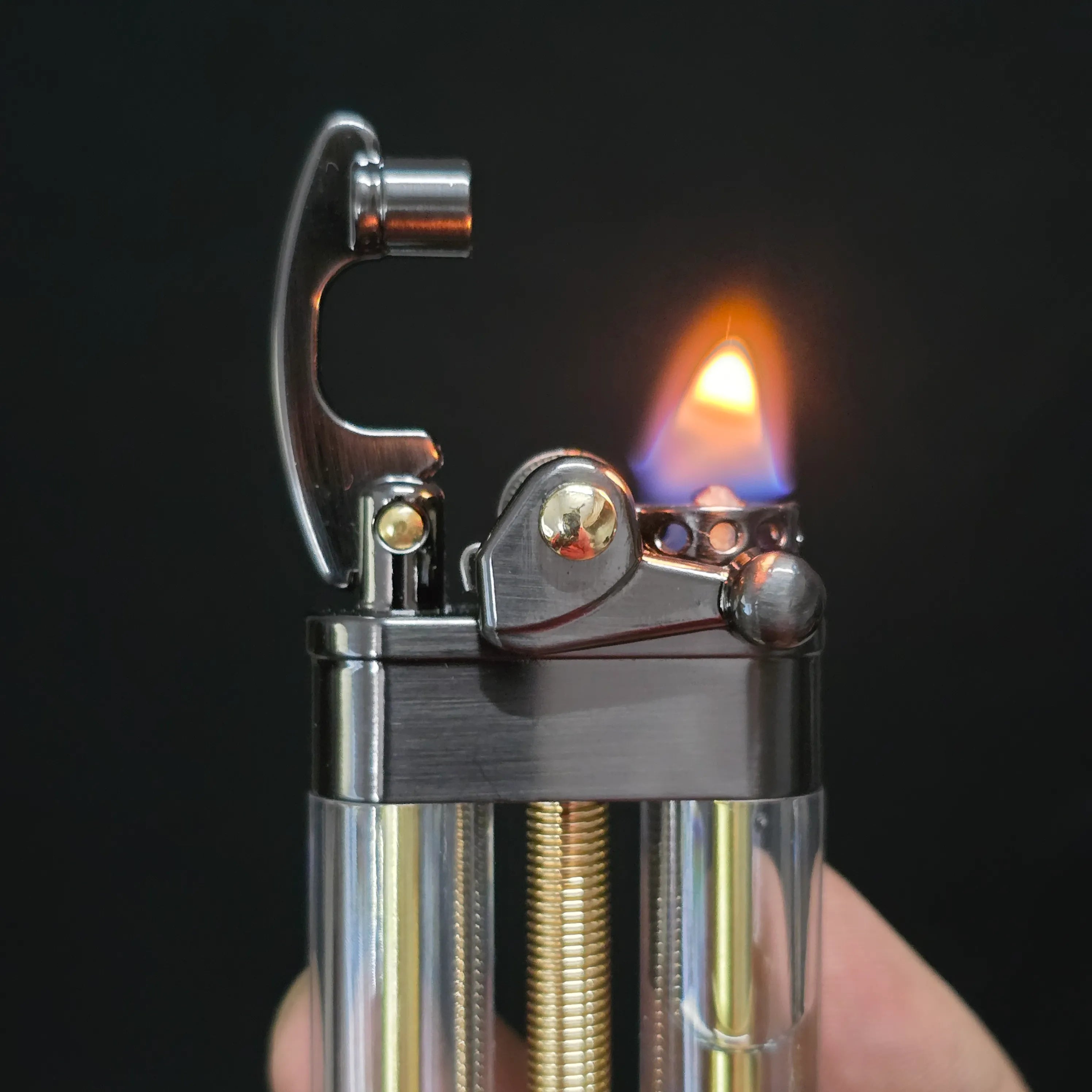 Zorro Z721 Transparent Double Tank Kerosene Oil Lighter