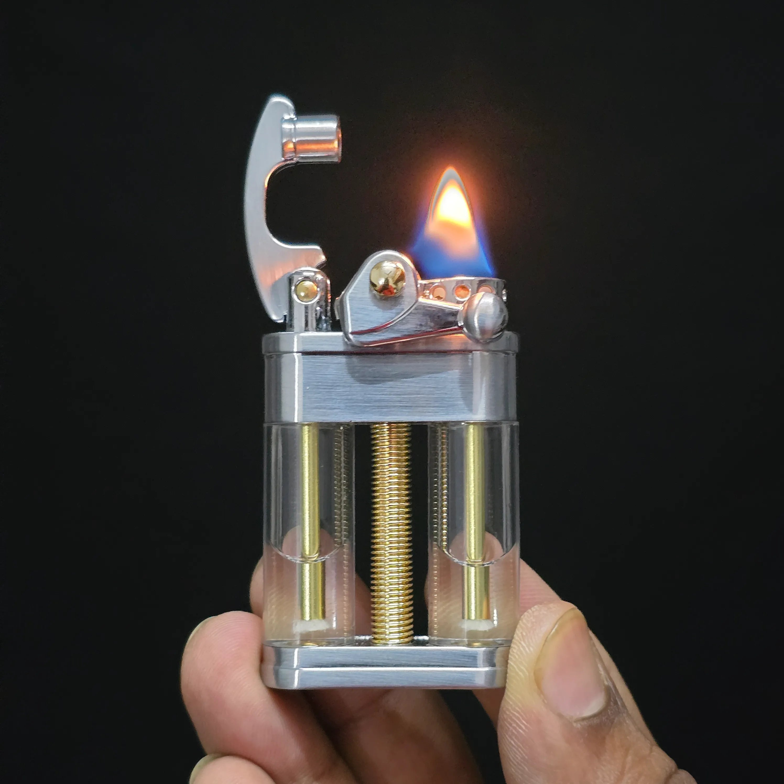 Zorro Z721 Transparent Double Tank Kerosene Oil Lighter