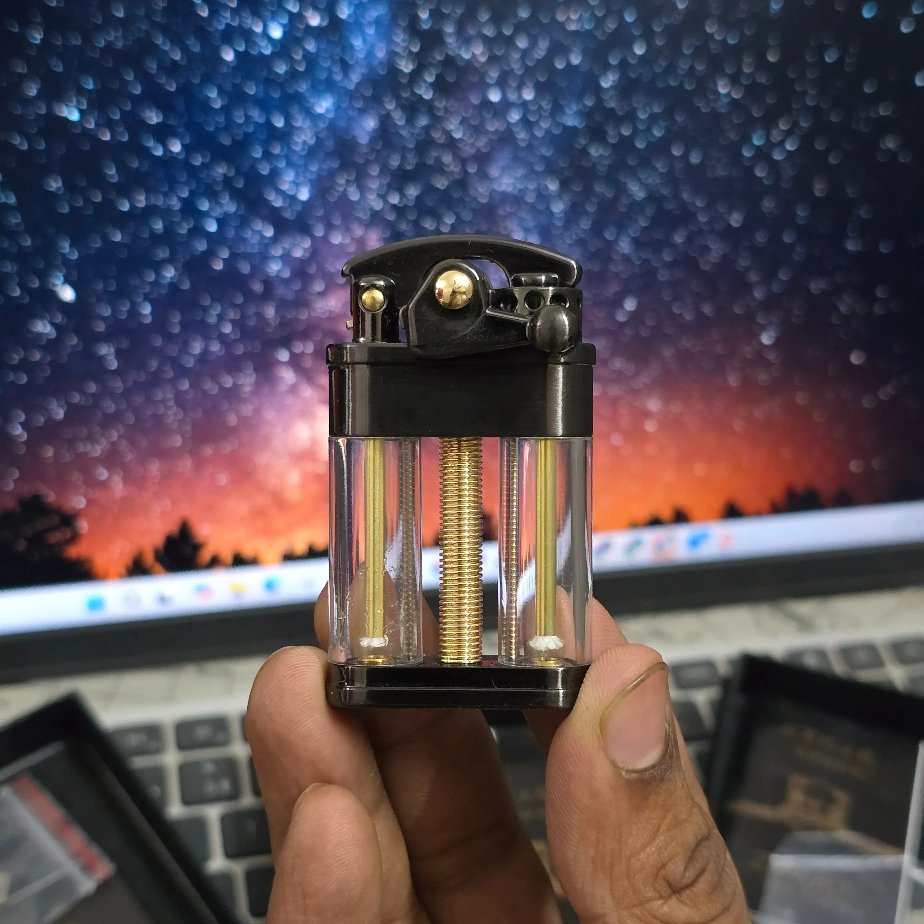 Zorro Z721 Transparent Double Tank Kerosene Oil Lighter
