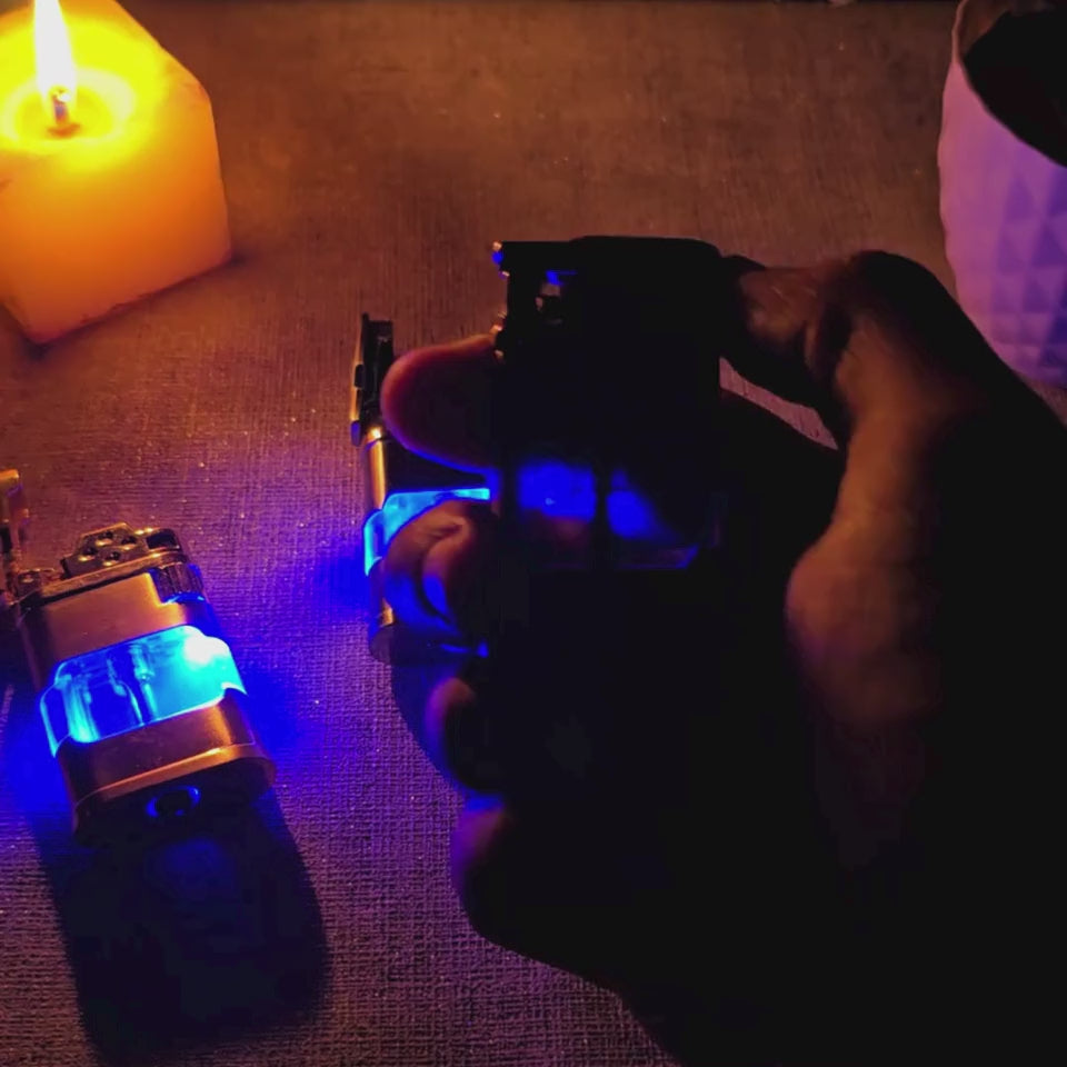 ALA FLAME Ghost Blueprint Transparent Jet Flame Lighter