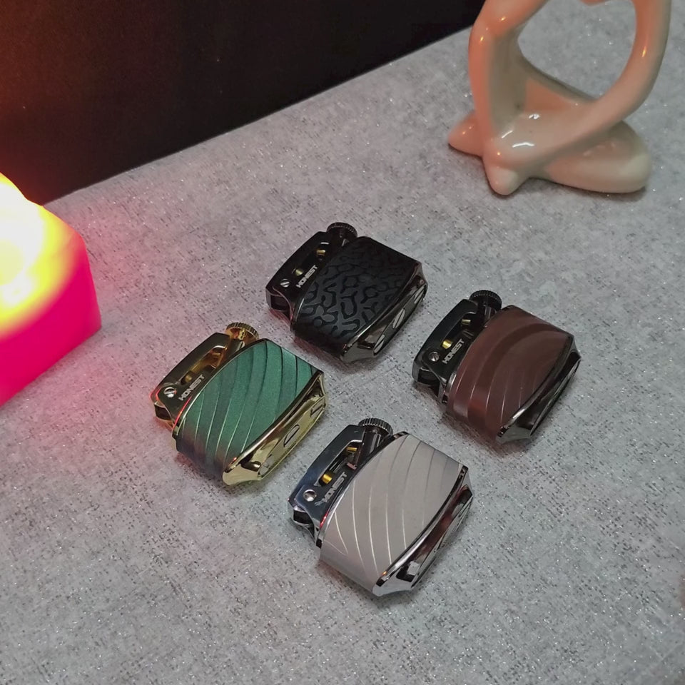 HONEST Sturgeon BCZ808-2 Premium Leather-Wrapped Kerosene Lighter